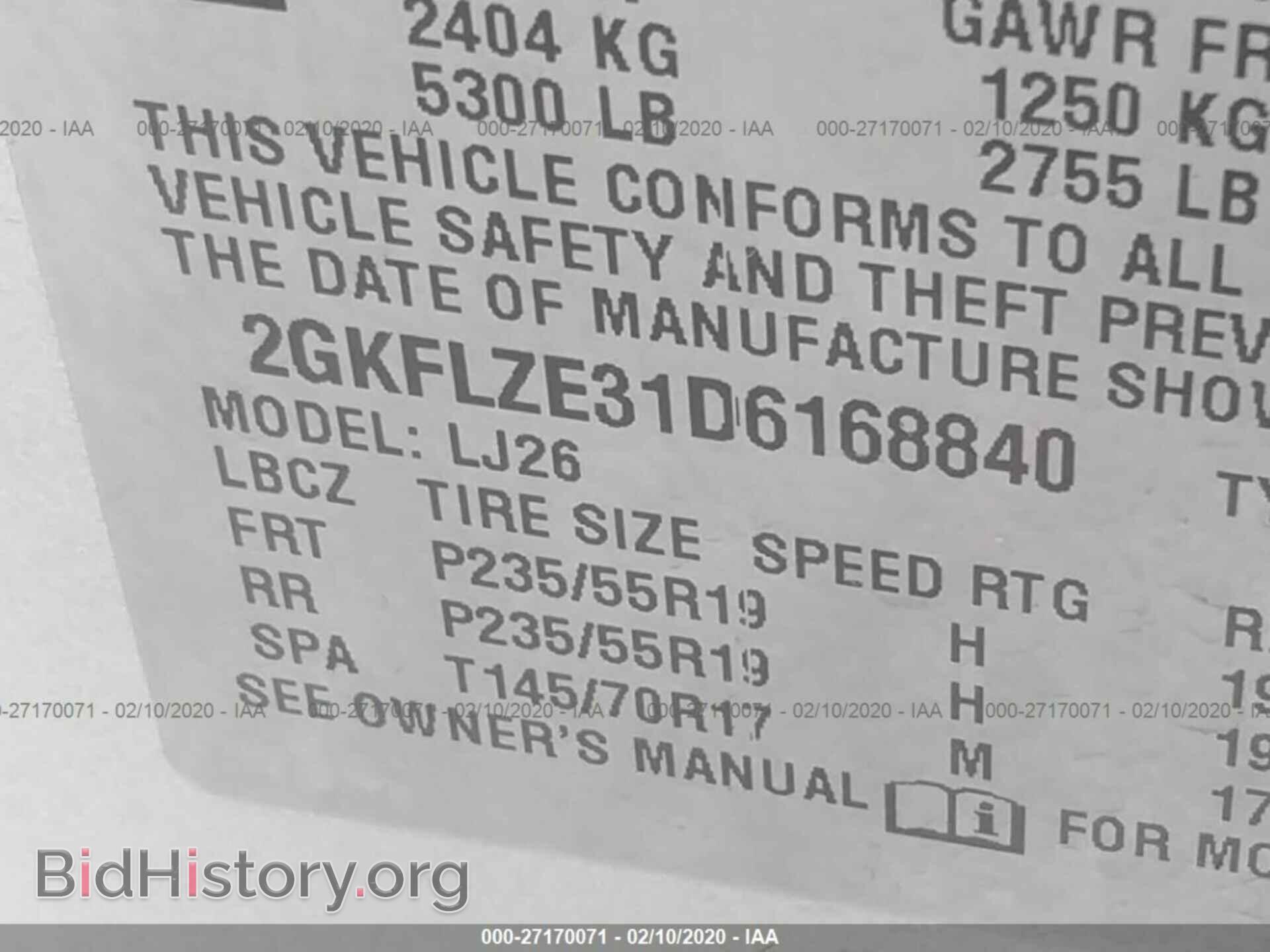 2013 GMC TERRAIN - VIN: 2GKFLZE31D6168840 - Photo 9