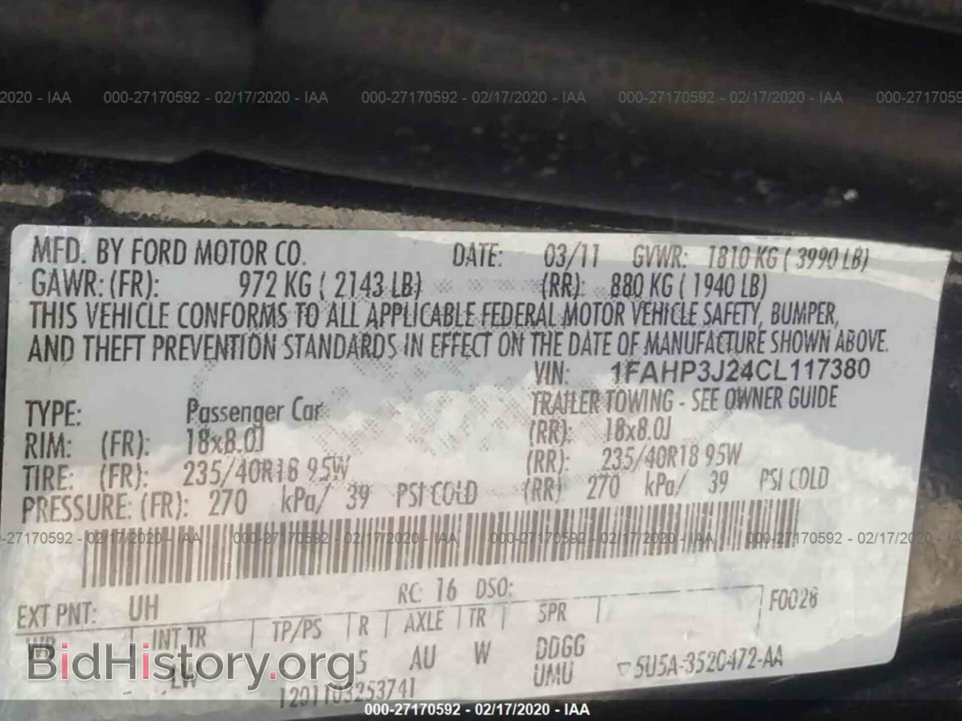 2012 FORD FOCUS - VIN: 1FAHP3J24CL117380 - Photo 9