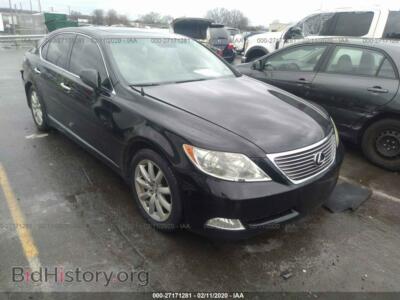 2008 Lexus LS 460, черный — VIN JTHBL46F385056384, IAAI