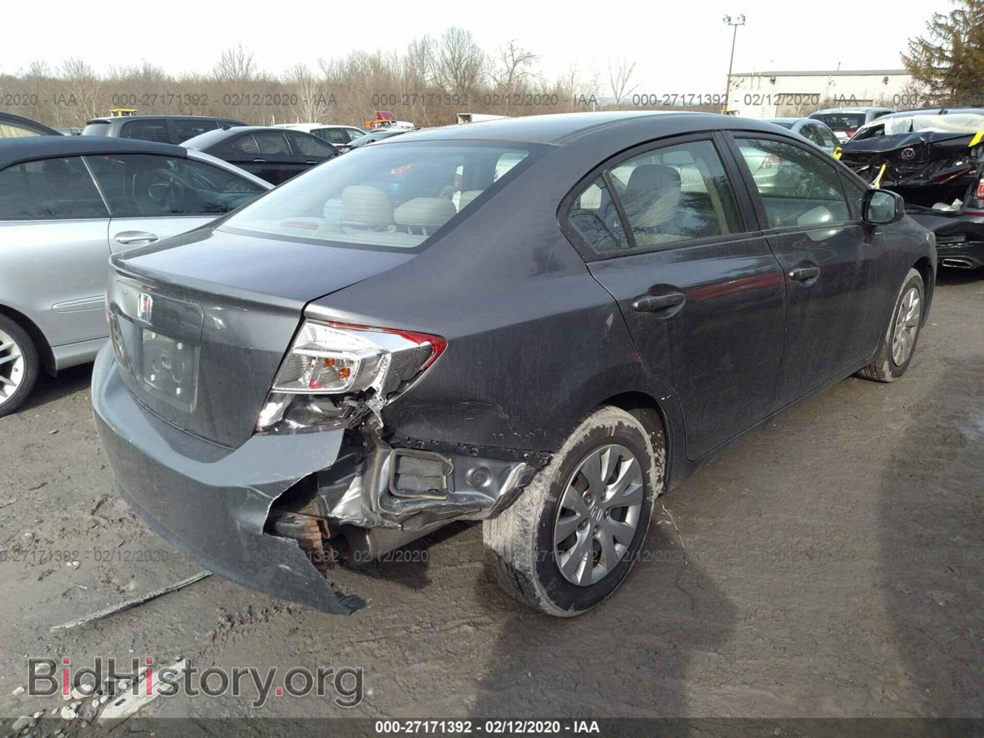 2012 HONDA CIVIC - VIN: 19XFB2F50CE348069 - Фото 4