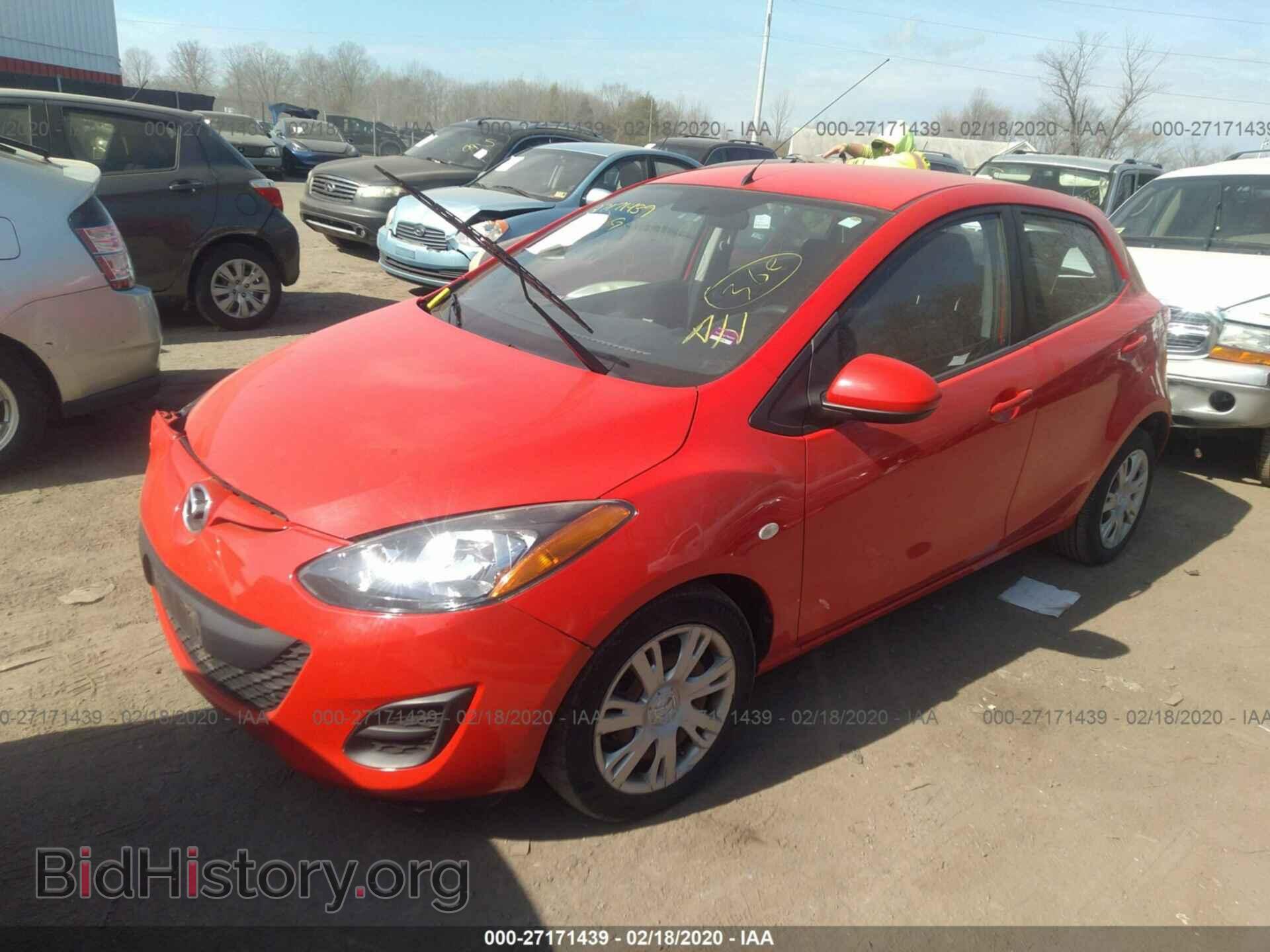 2012 MAZDA MAZDA2 - VIN: JM1DE1KY1C0136296 - Фото 2
