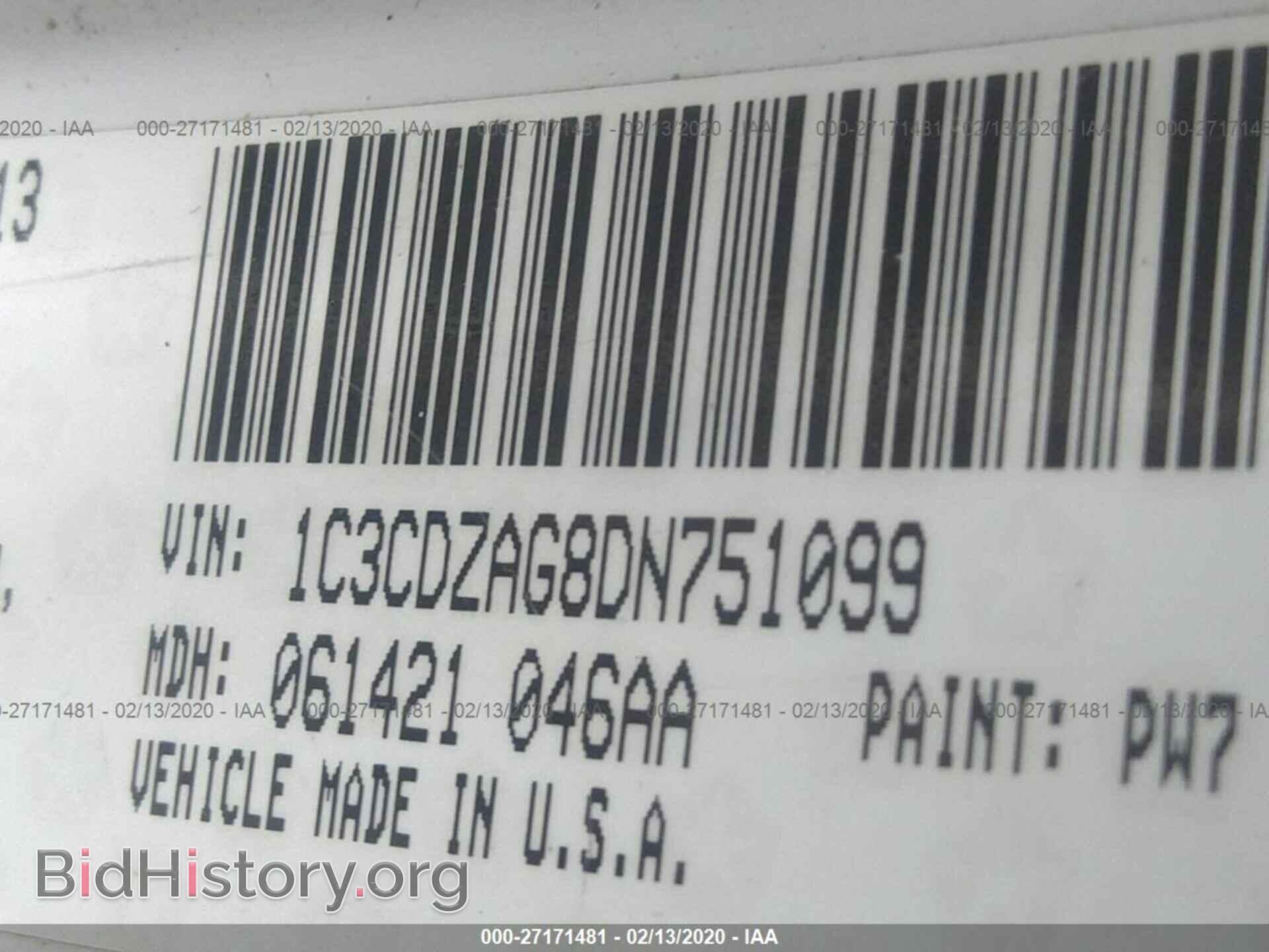 2013 DODGE AVENGER - VIN: 1C3CDZAG8DN751099 - Photo 9