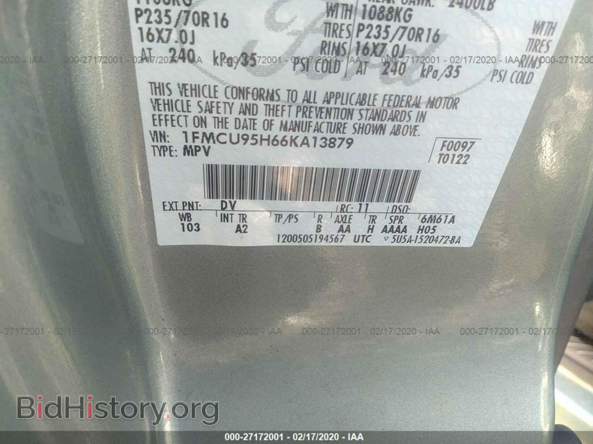 2006 FORD ESCAPE - VIN: 1FMCU95H66KA13879 - Фото 9