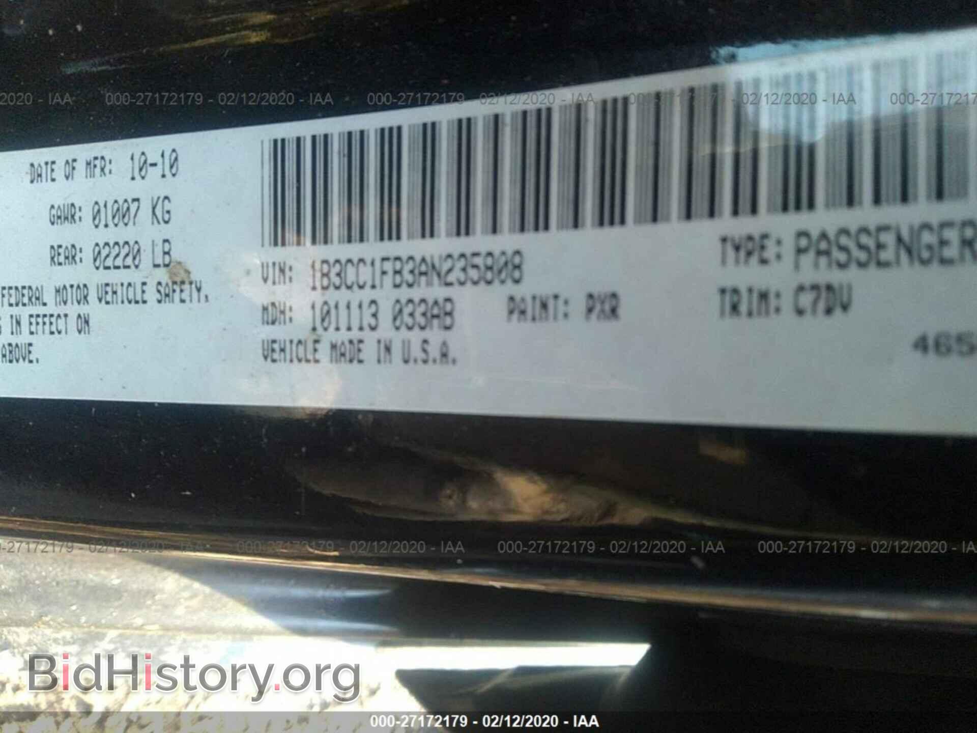 2010 DODGE AVENGER - VIN: 1B3CC1FB3AN235808 - Photo 9