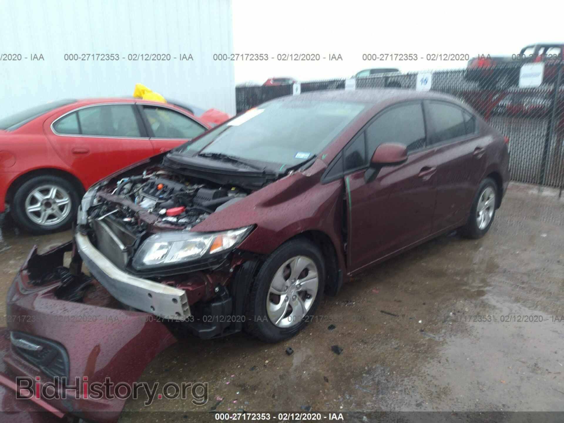 2013 HONDA CIVIC - VIN: 19XFB2F51DE022637 - Фото 2