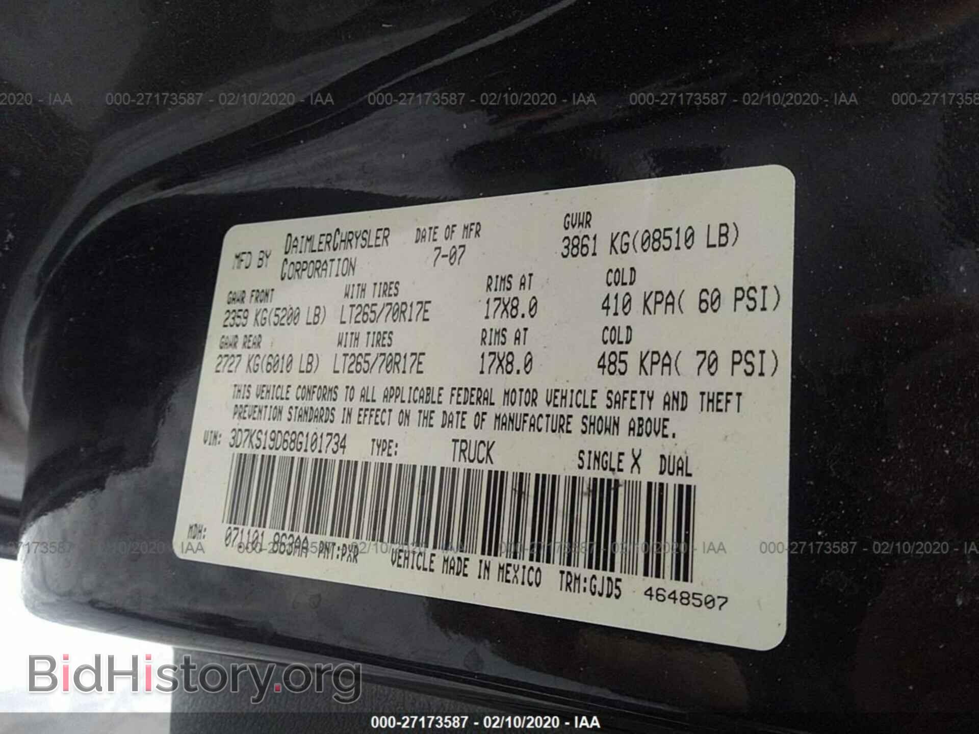 2008 DODGE RAM 1500 - VIN: 3D7KS19D68G101734 - Фото 9