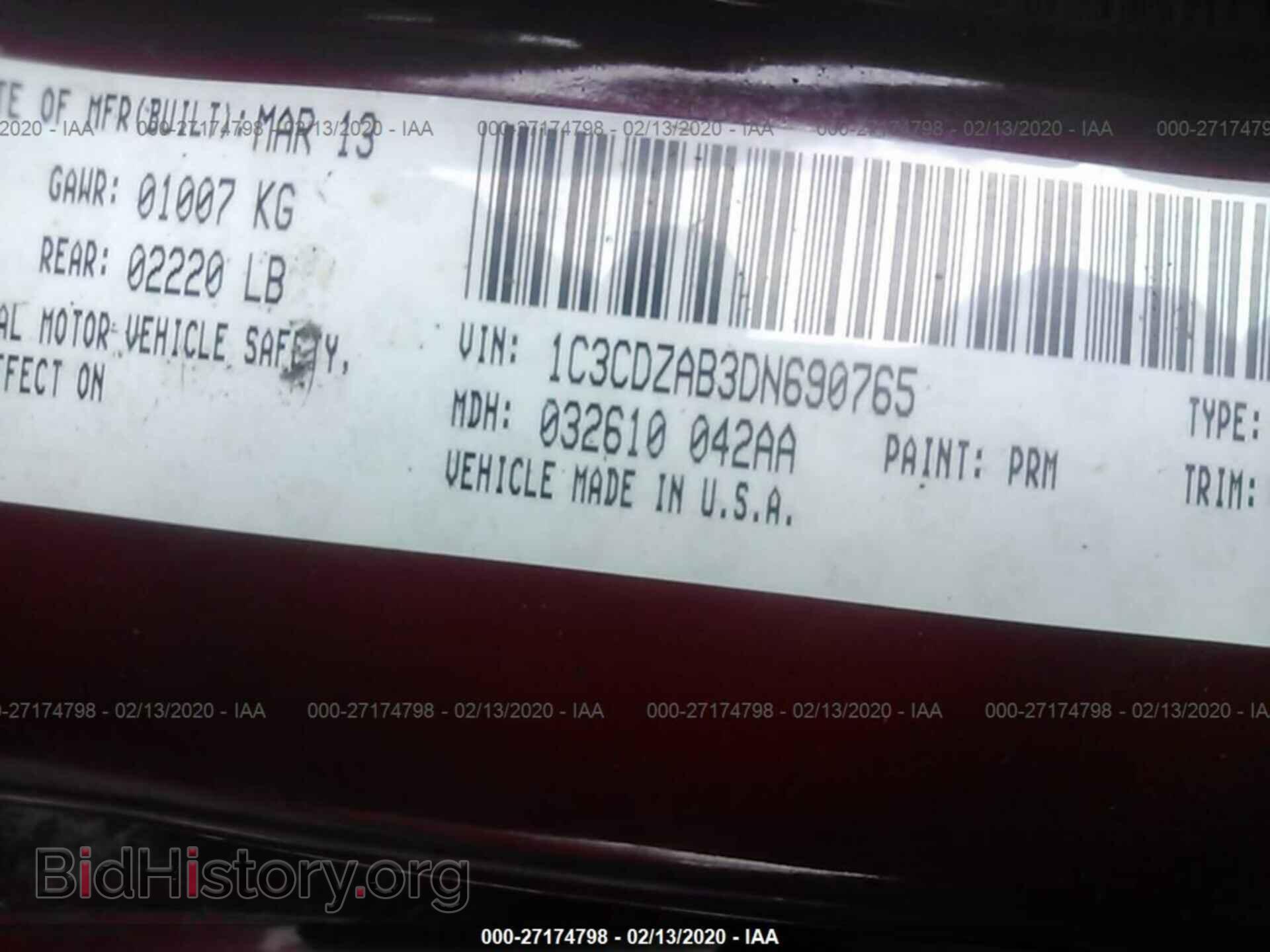2013 DODGE AVENGER - VIN: 1C3CDZAB3DN690765 - Photo 9