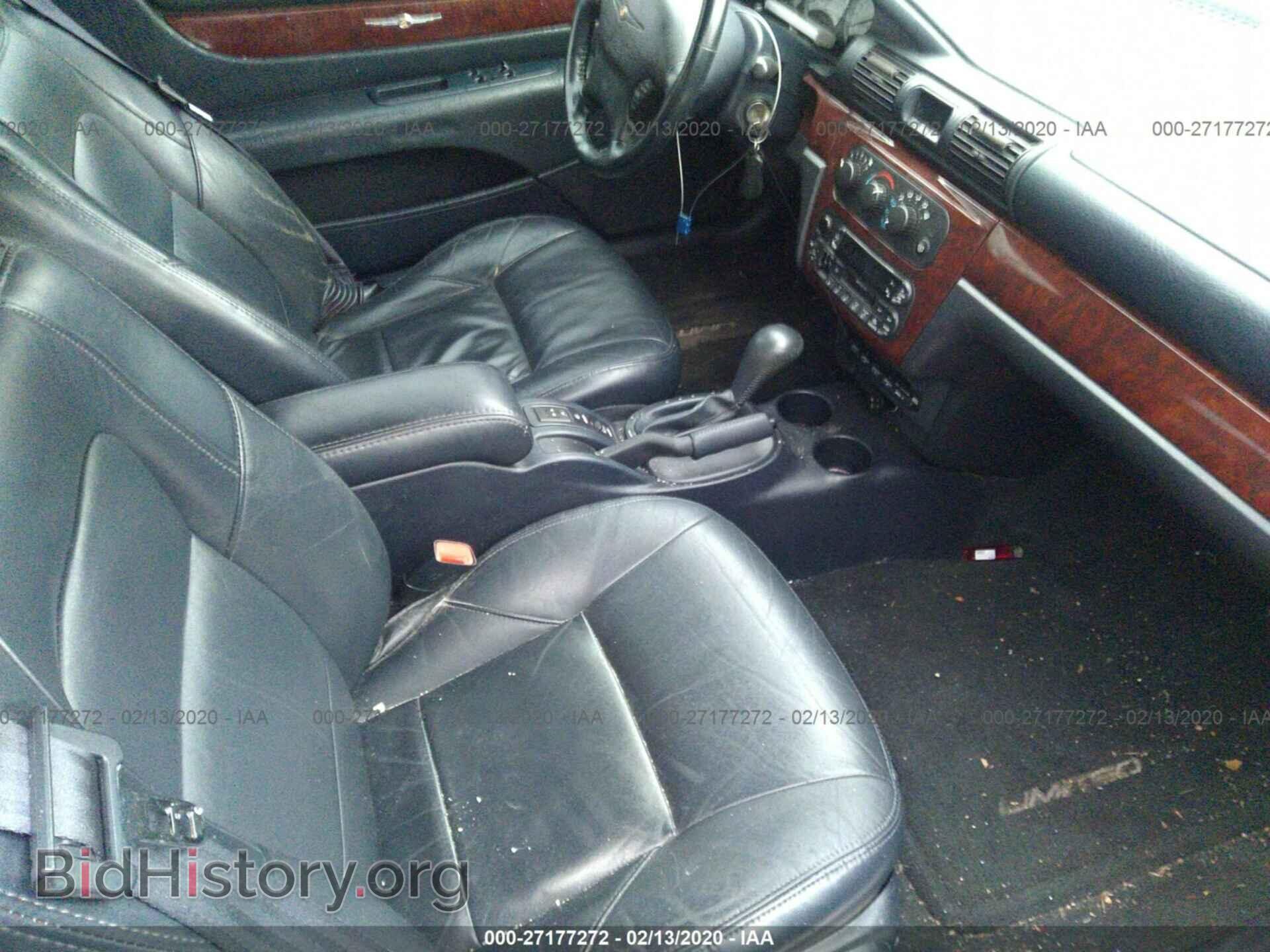 2002 CHRYSLER SEBRING - VIN: 1C3EL65RX2N269298 - Фото 5