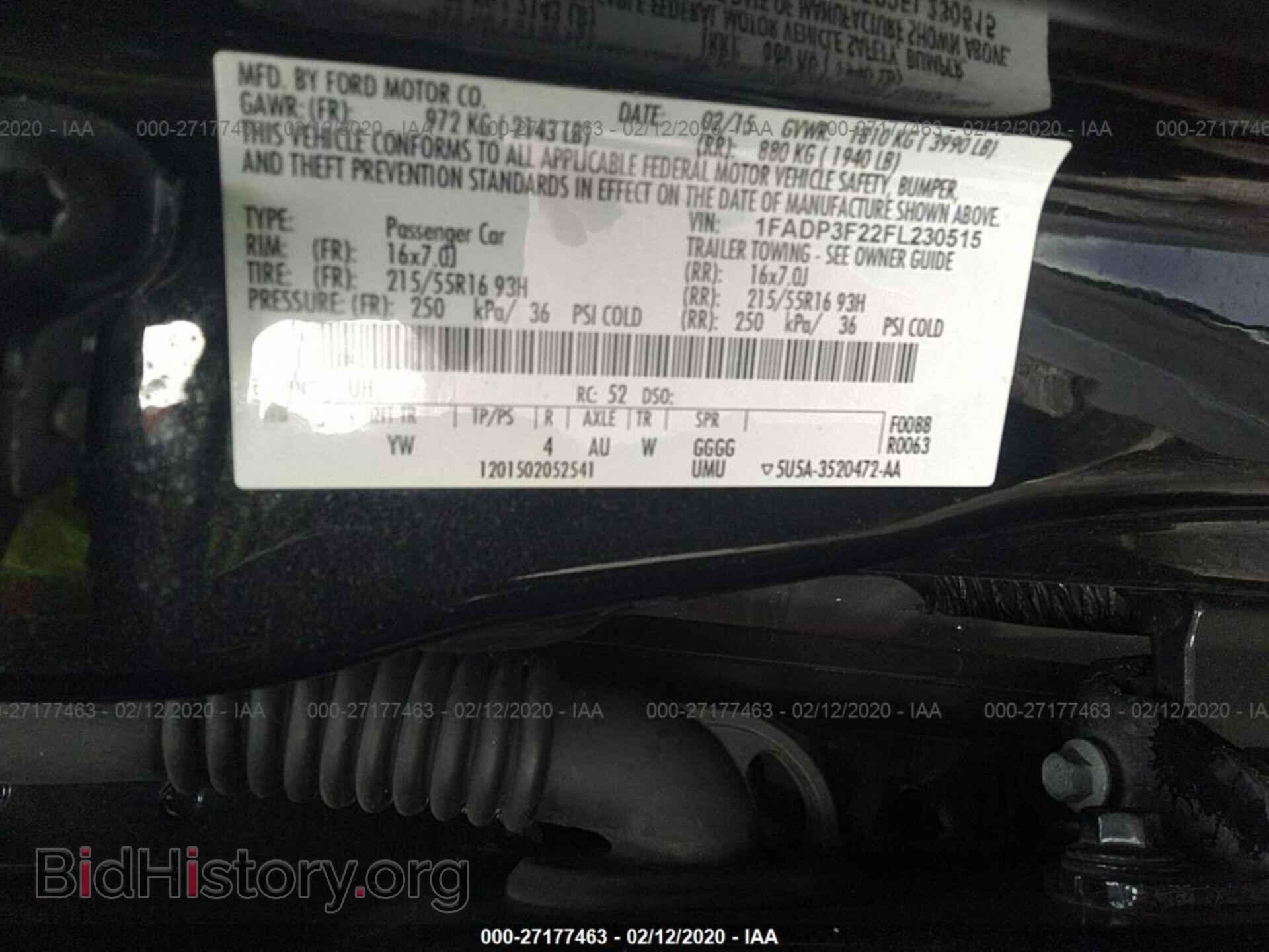 2015 FORD FOCUS - VIN: 1FADP3F22FL230515 - Фото 9