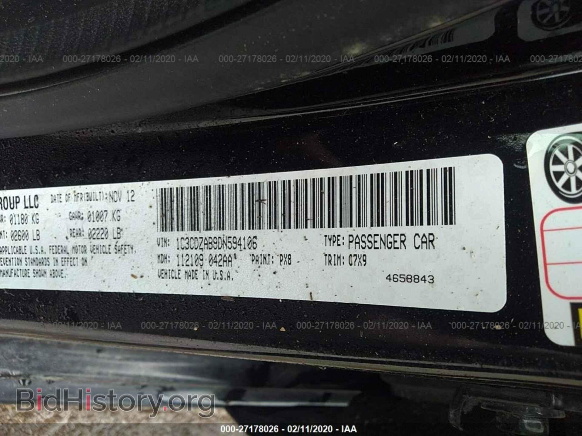 2013 DODGE AVENGER - VIN: 1C3CDZAB9DN594106 - Photo 9