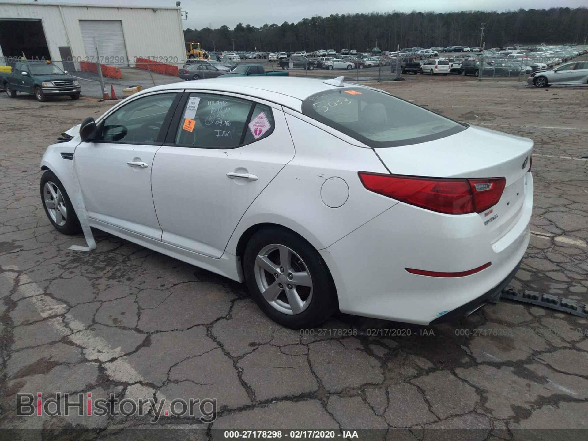 2015 KIA OPTIMA - VIN: KNAGM4A75F5605033 - Фото 3