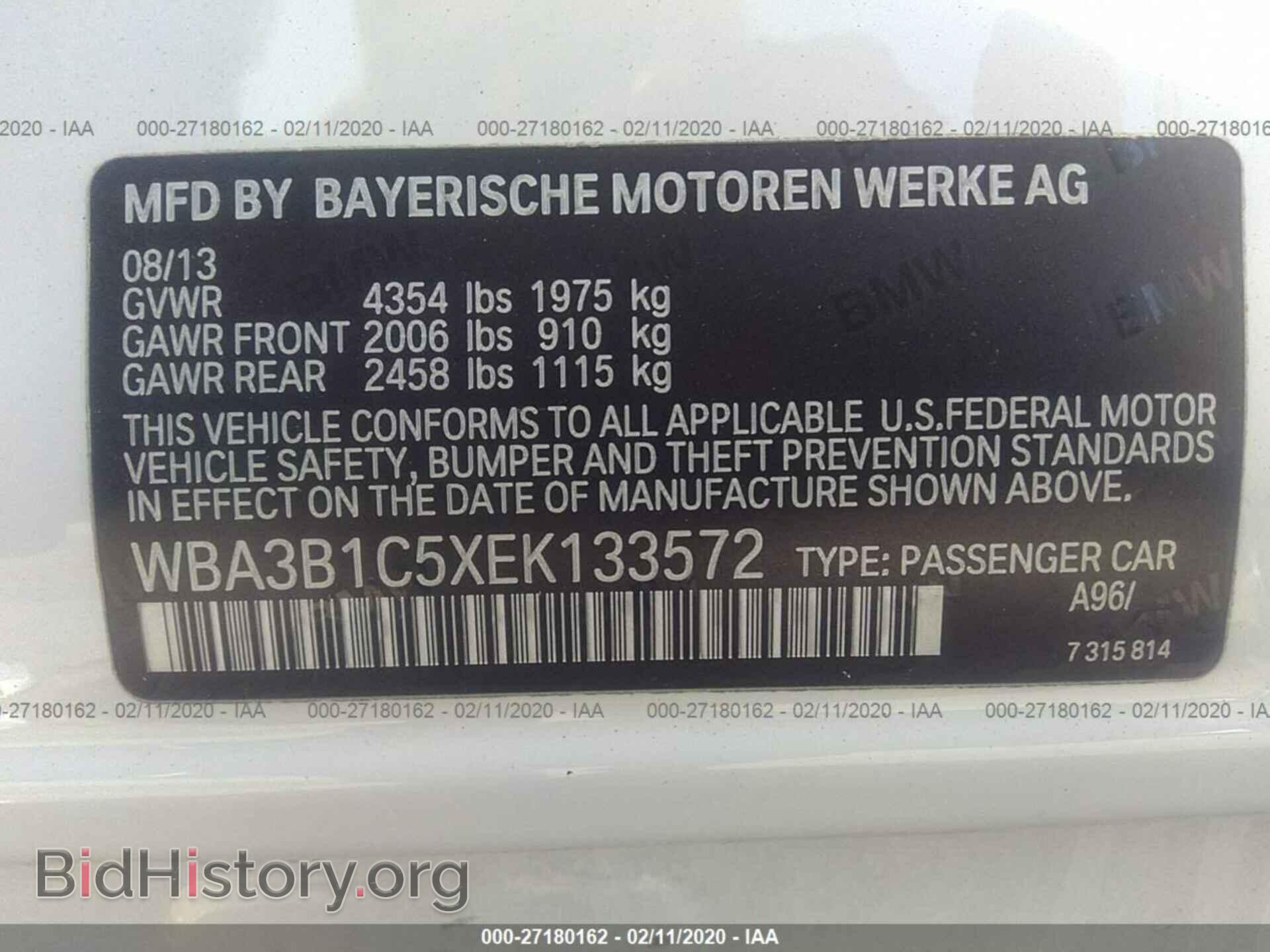 2014 BMW 320 - VIN: WBA3B1C5XEK133572 - Photo 9