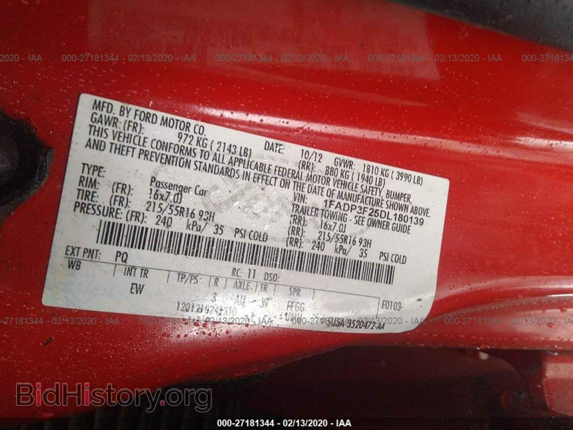 2013 FORD FOCUS - VIN: 1FADP3F25DL180139 - Photo 9