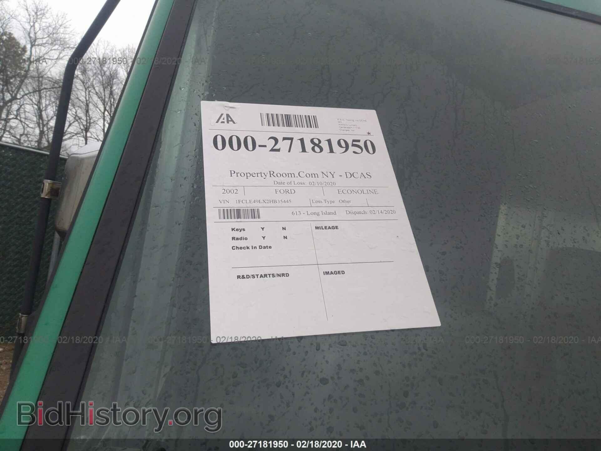 2002 FORD ECONOLINE - VIN: 1FCLE49LX2HB35445 - Фото 2