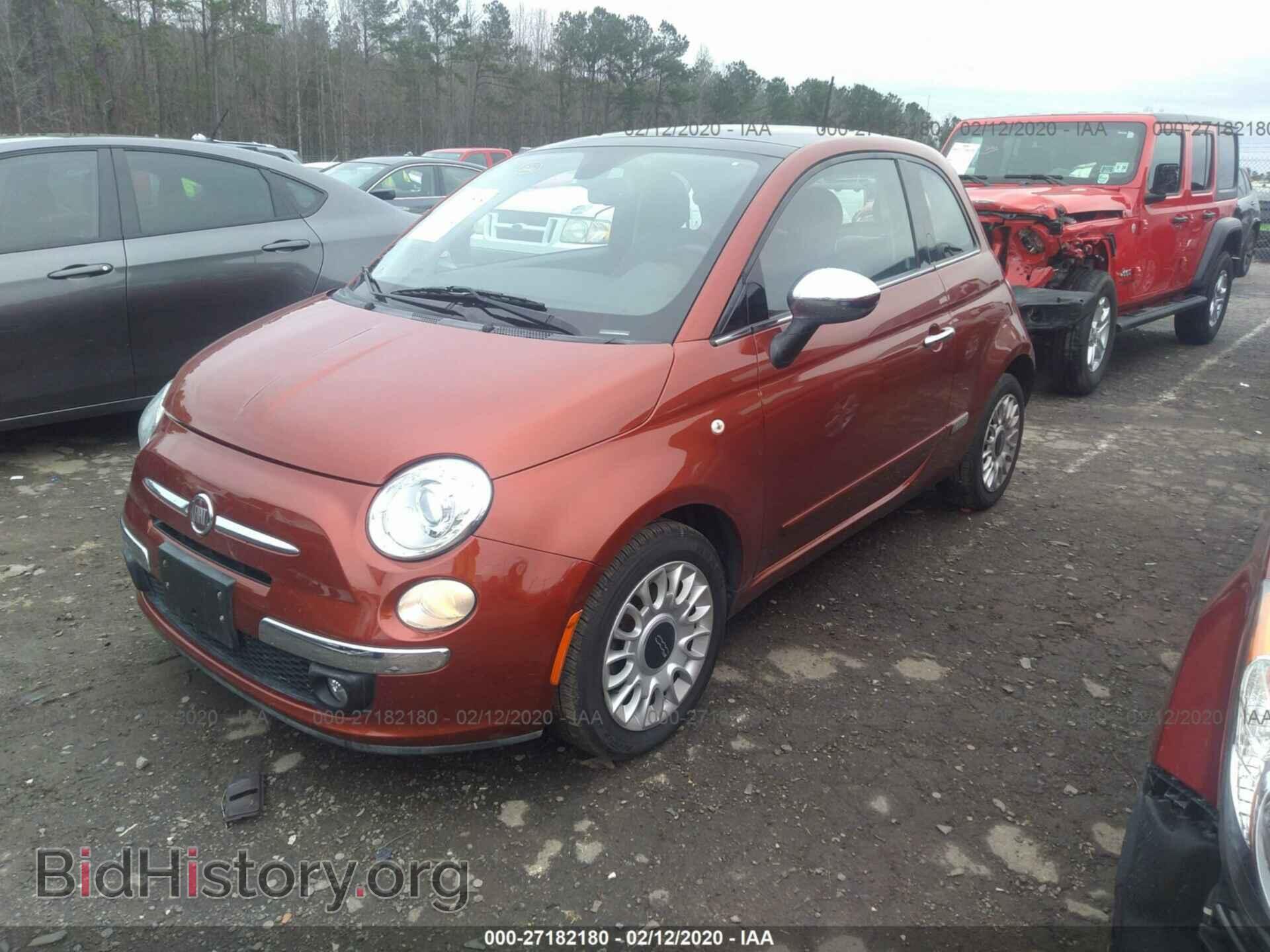 2012 FIAT 500 - VIN: 3C3CFFCR8CT254091 - Фото 2