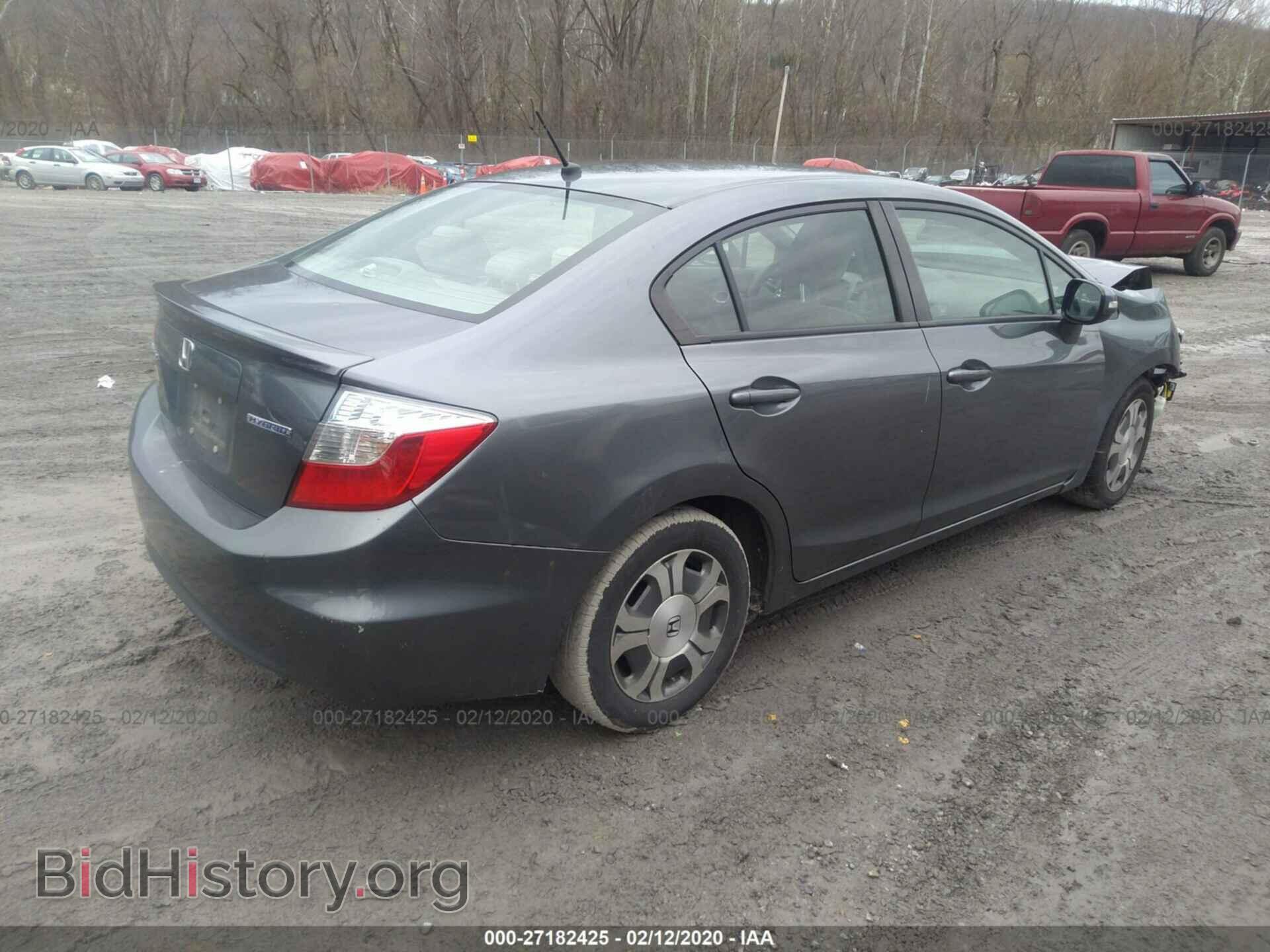 2012 HONDA CIVIC - VIN: JHMFB4F28CS002462 - Фото 4