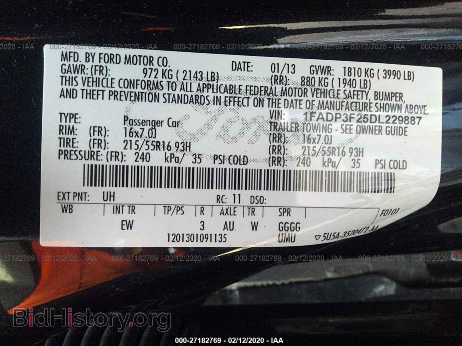 2013 FORD FOCUS - VIN: 1FADP3F25DL229887 - Photo 9