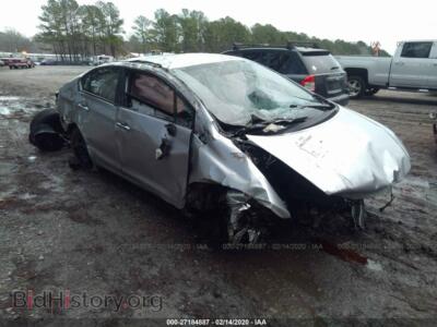 2014 Honda CIVIC LX, серебристый — VIN 19XFB2F53EE041594, IAAI