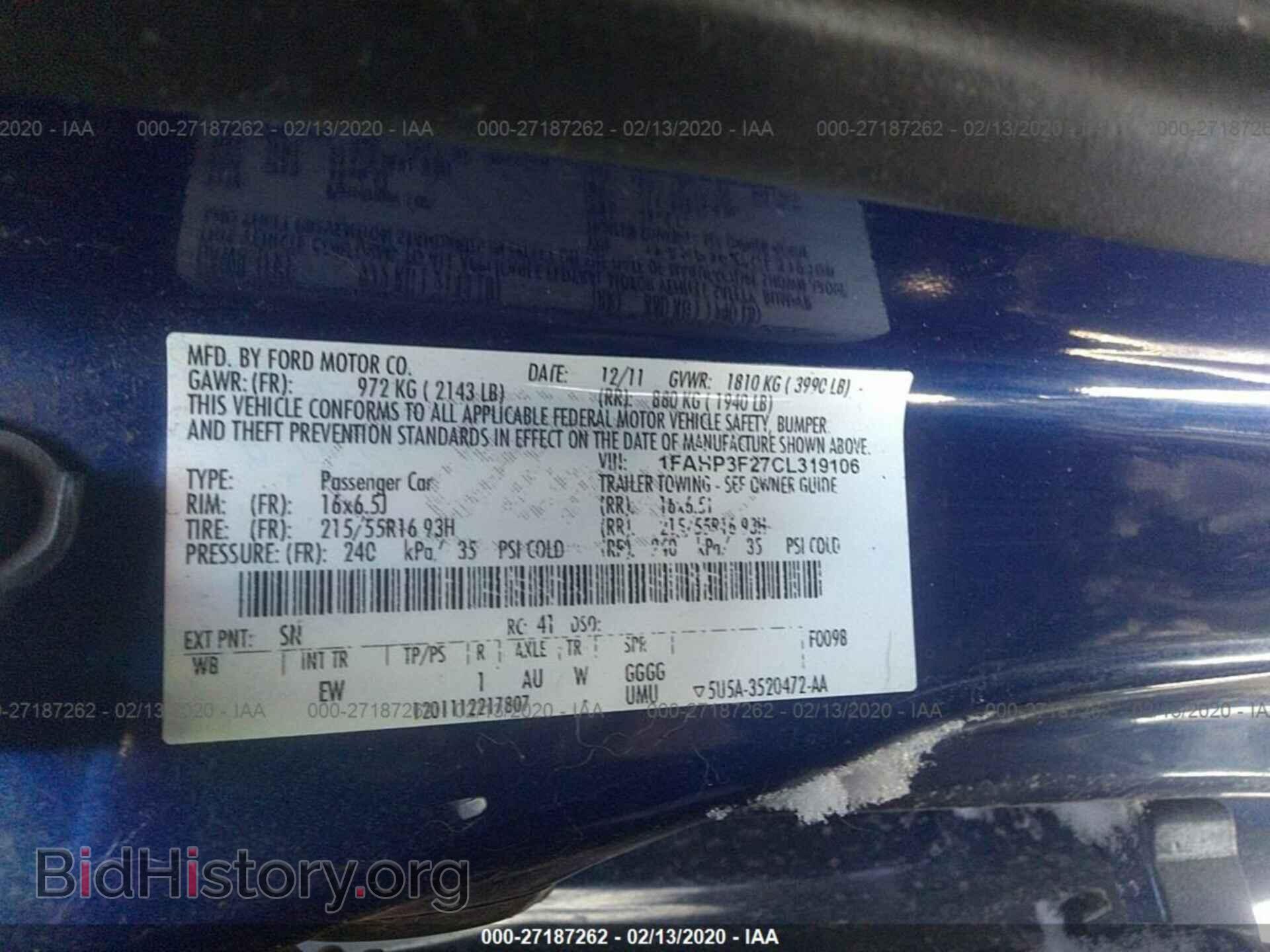 2012 FORD FOCUS - VIN: 1FAHP3F27CL319106 - Photo 9