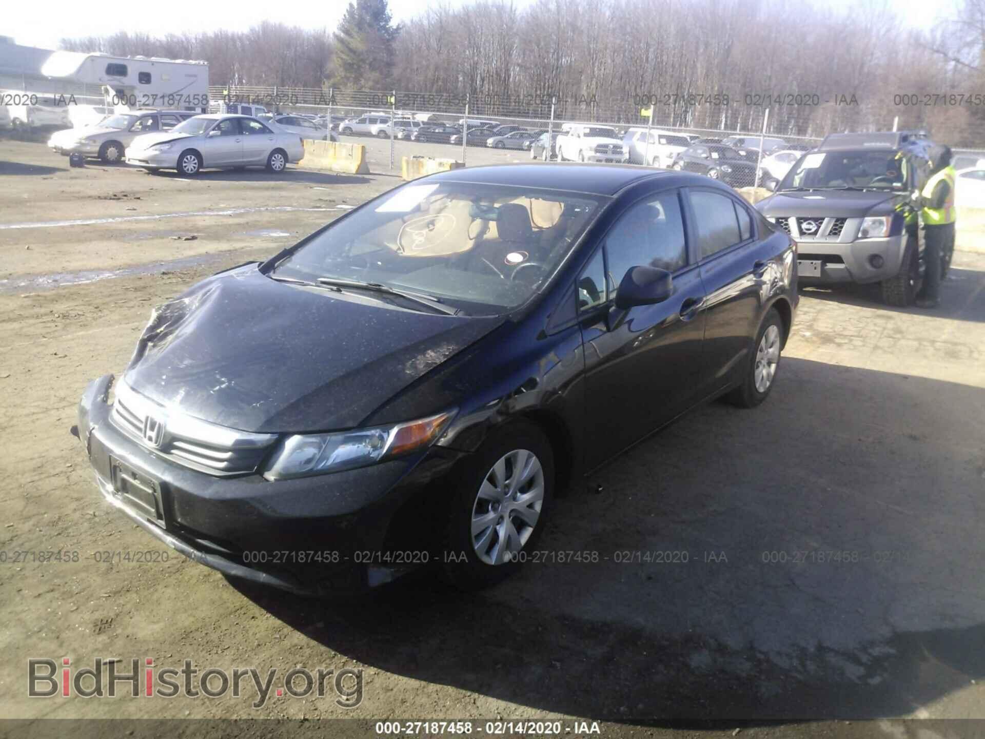2012 HONDA CIVIC - VIN: 19XFB2F51CE345276 - Фото 2