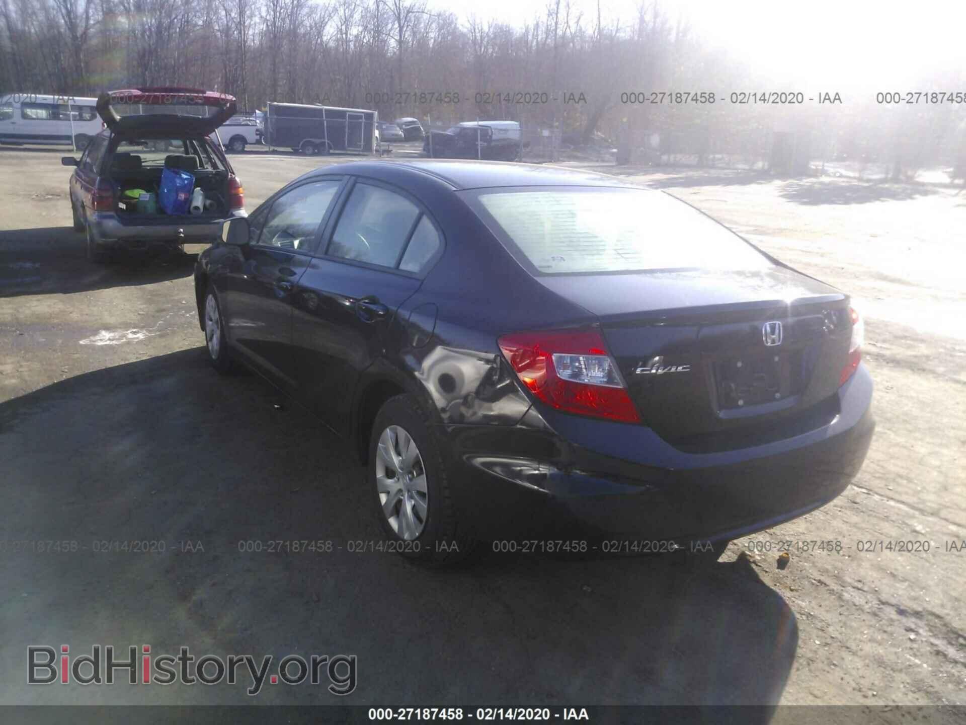 2012 HONDA CIVIC - VIN: 19XFB2F51CE345276 - Фото 3