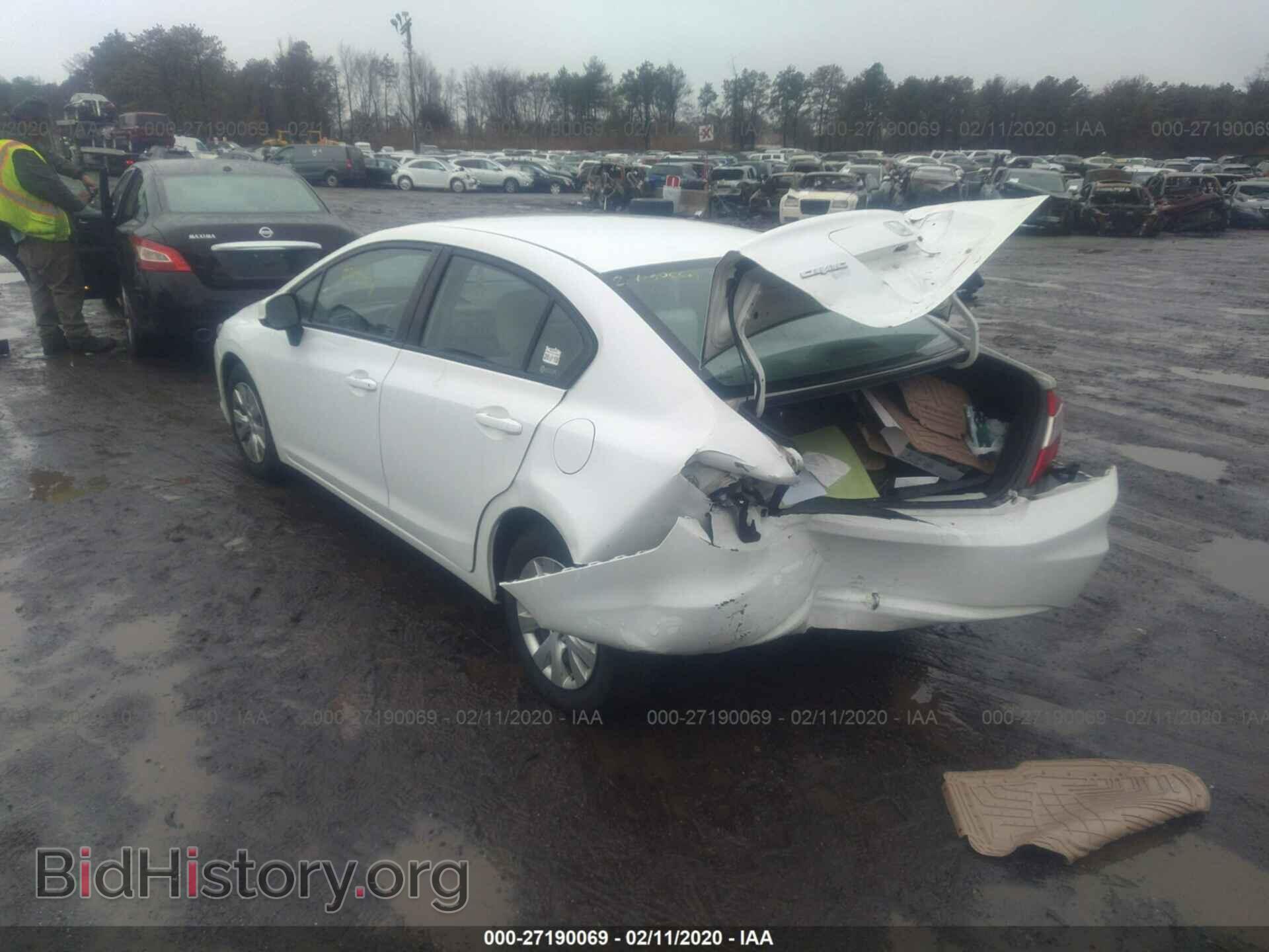 2012 HONDA CIVIC - VIN: 19XFB2F50CE377491 - Фото 3