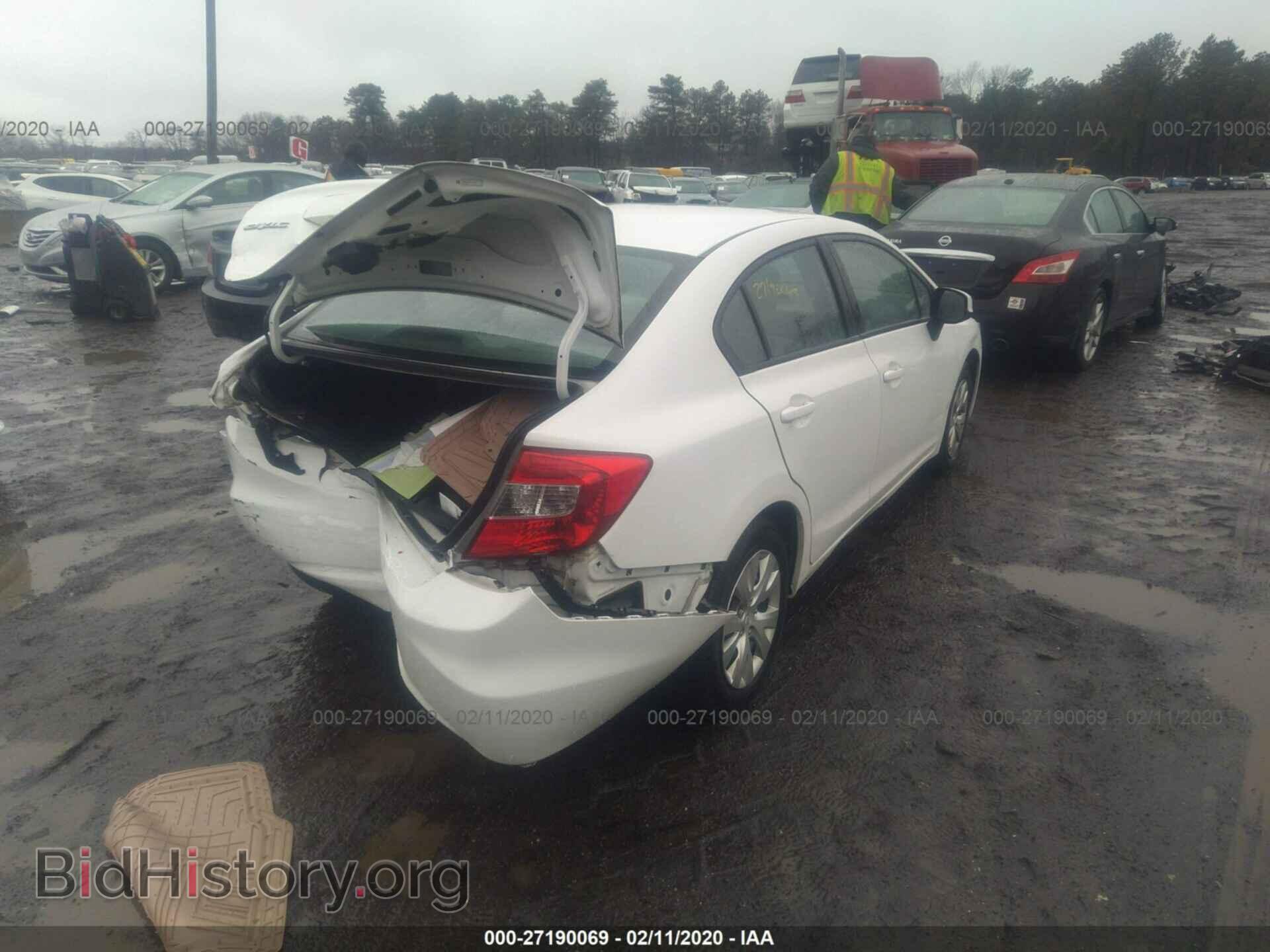 2012 HONDA CIVIC - VIN: 19XFB2F50CE377491 - Фото 4