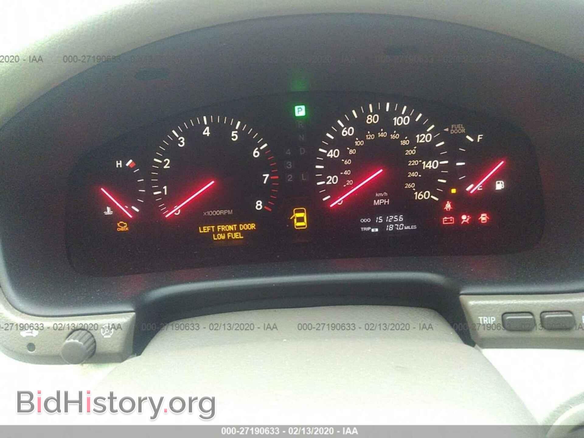 2001 LEXUS LS - VIN: JTHBN30F410035169 - Фото 7