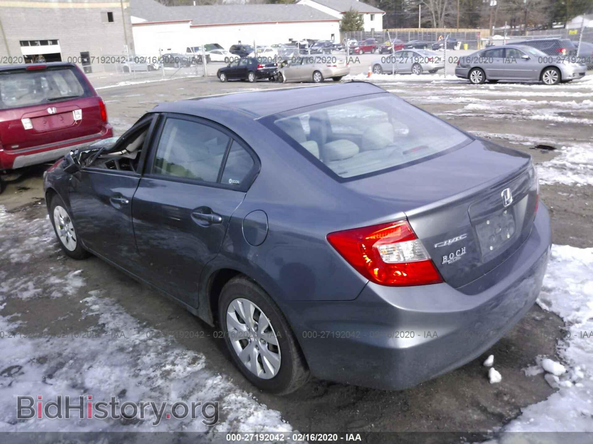 2012 HONDA CIVIC - VIN: 19XFB2F53CE327765 - Фото 3