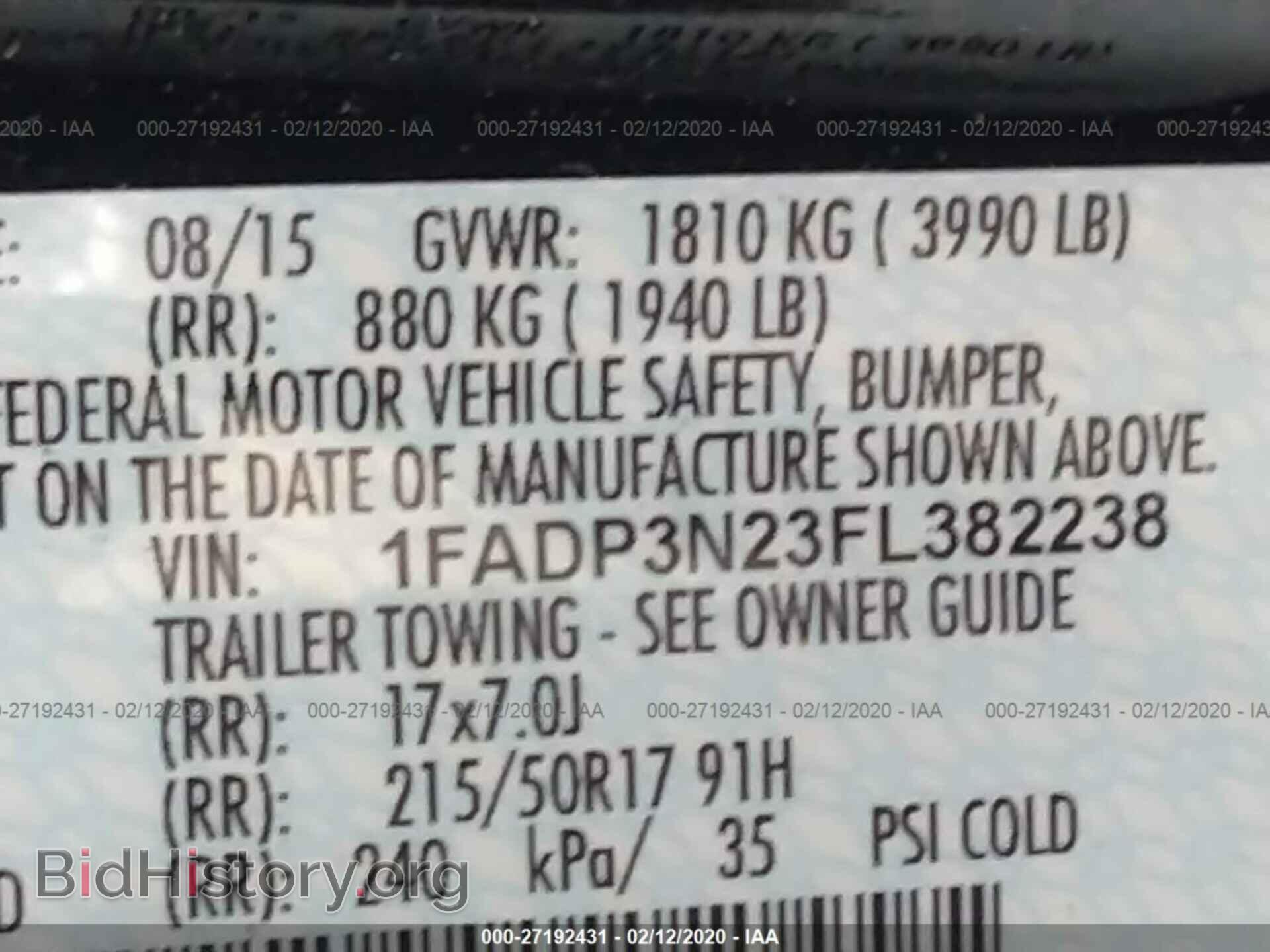 2015 FORD FOCUS - VIN: 1FADP3N23FL382238 - Photo 9
