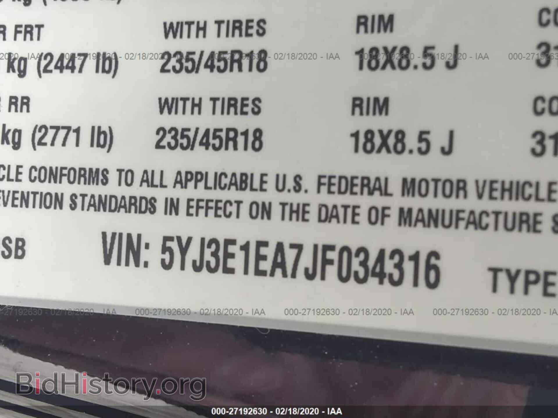 2018 TESLA MODEL 3 - VIN: 5YJ3E1EA7JF034316 - Photo 9