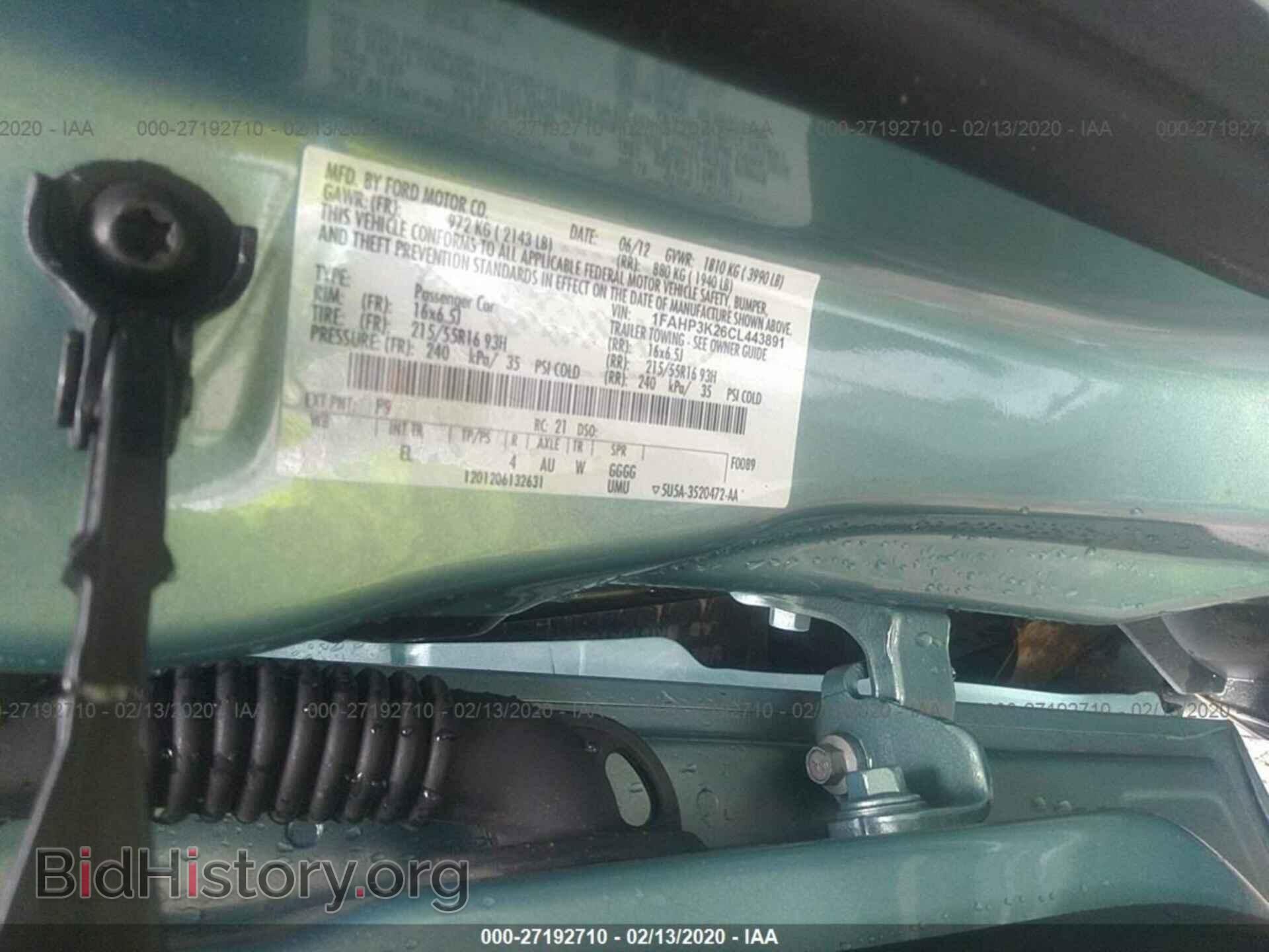 2012 FORD FOCUS - VIN: 1FAHP3K26CL443891 - Photo 9