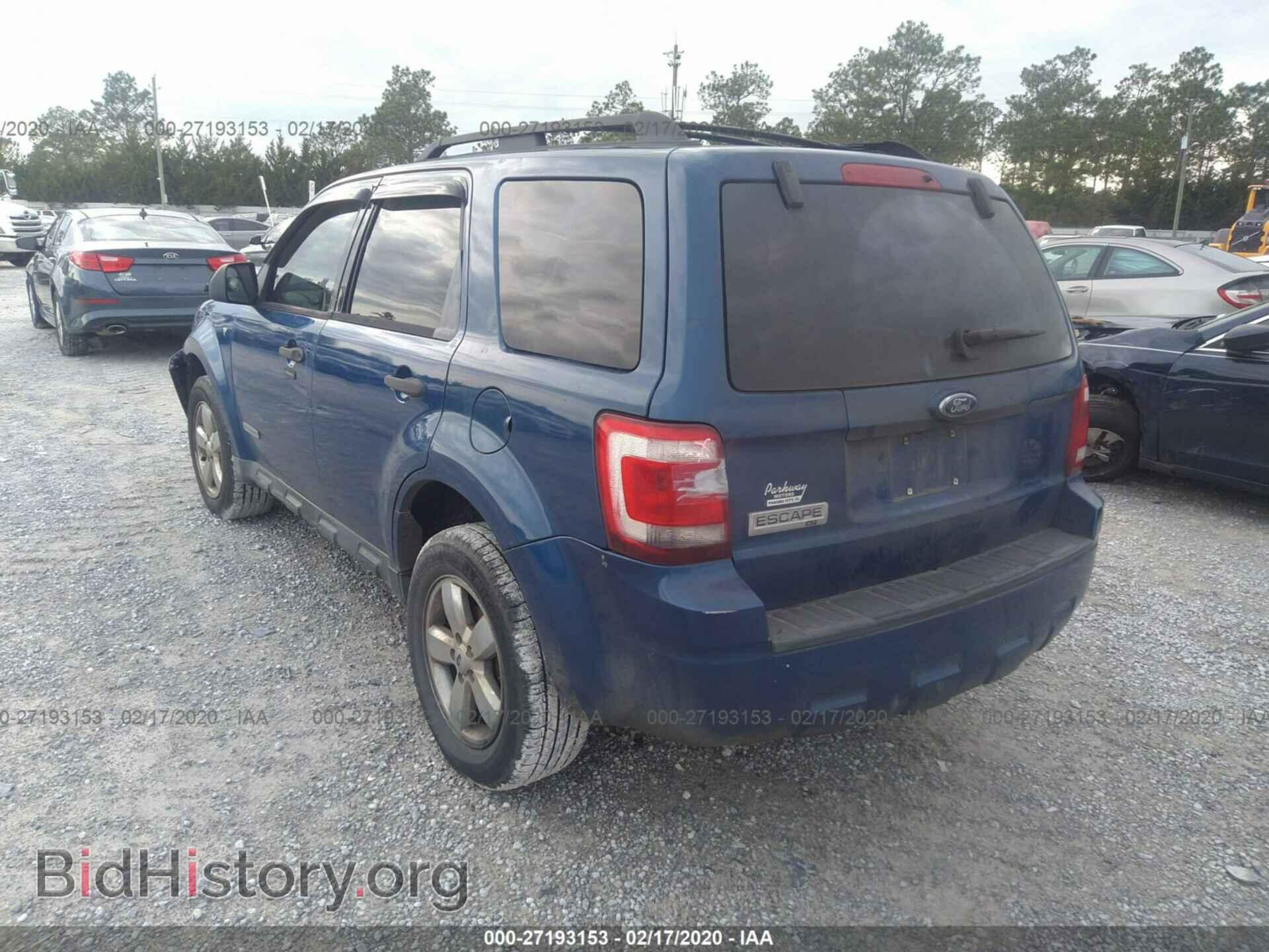 2008 FORD ESCAPE - VIN: 1FMCU031X8KB75311 - Фото 3