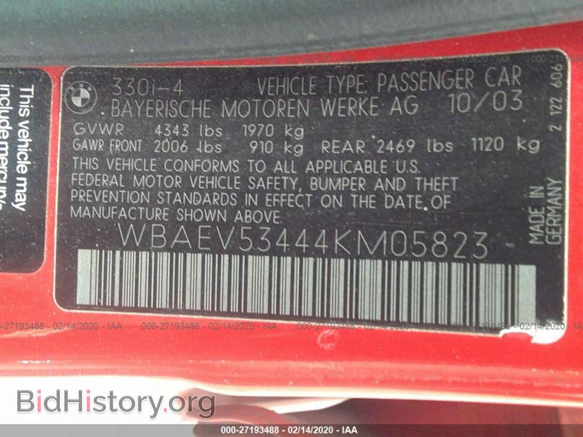 2004 BMW 330 - VIN: WBAEV53444KM05823 - Photo 9