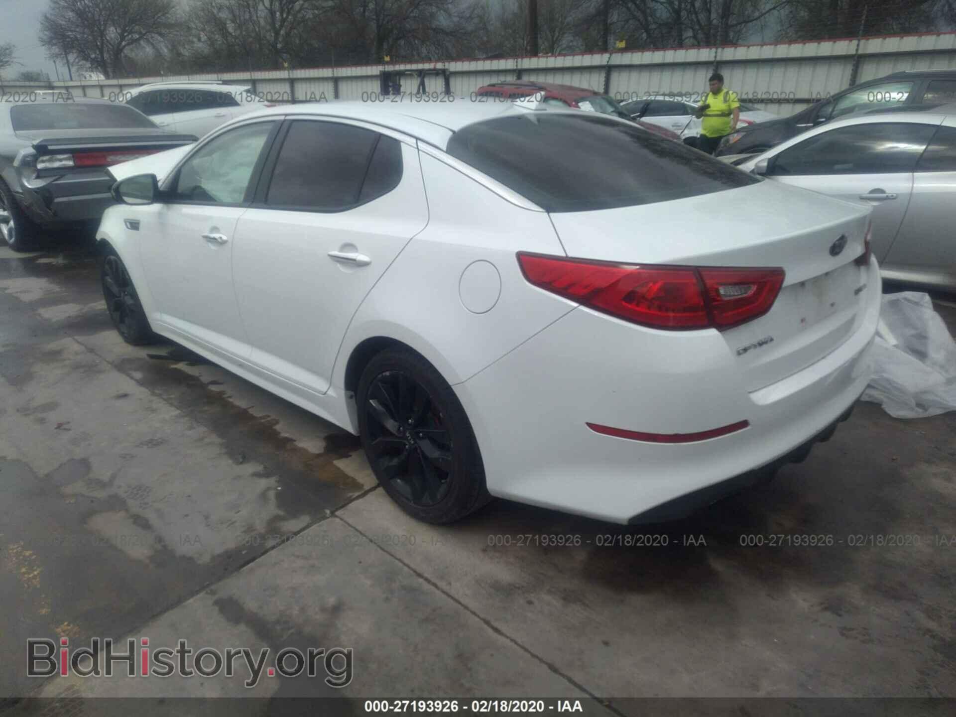 2015 KIA OPTIMA - VIN: 5XXGR4A64FG420687 - Фото 3