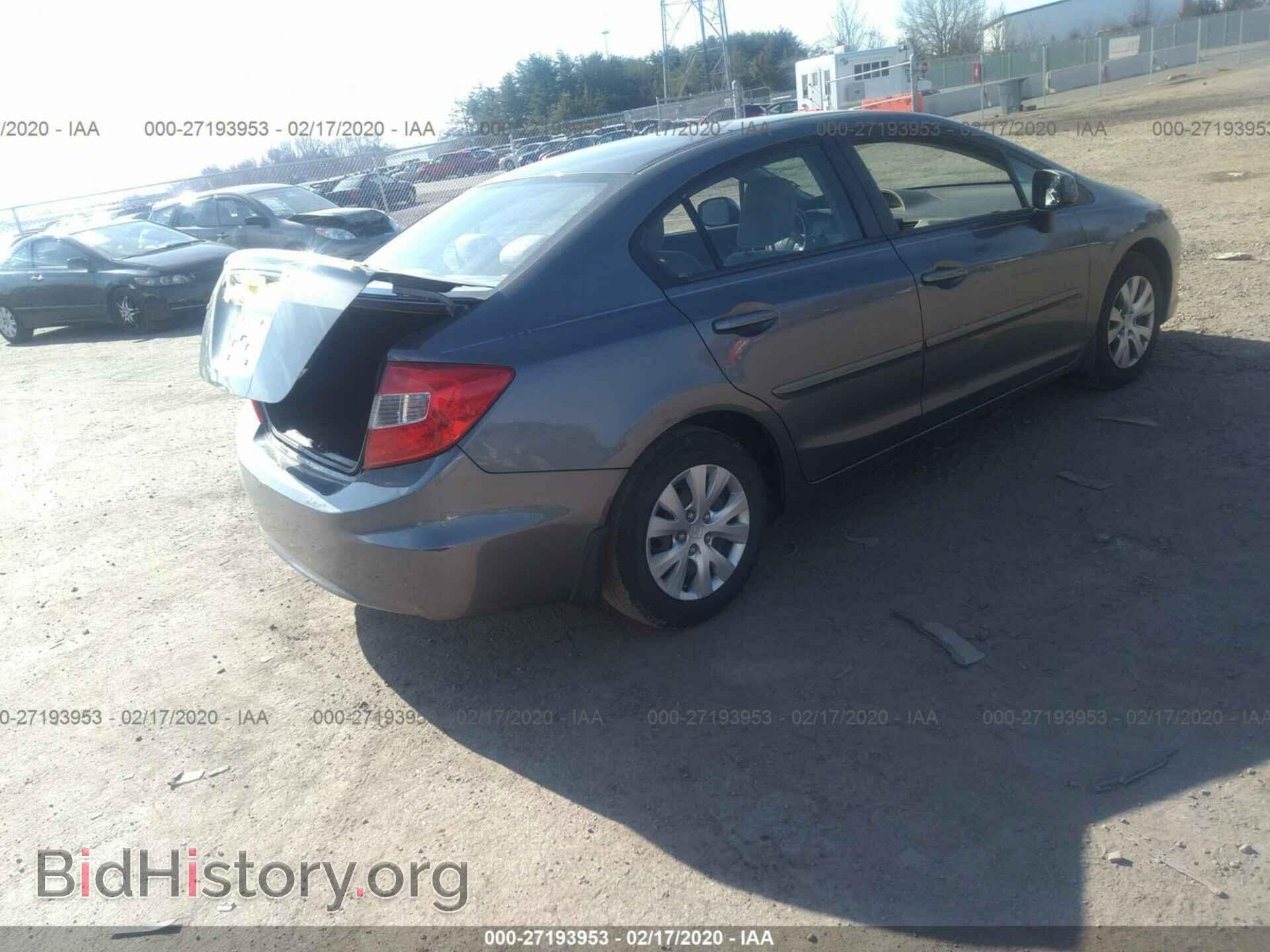 2012 HONDA CIVIC - VIN: 19XFB2F5XCE063945 - Фото 4