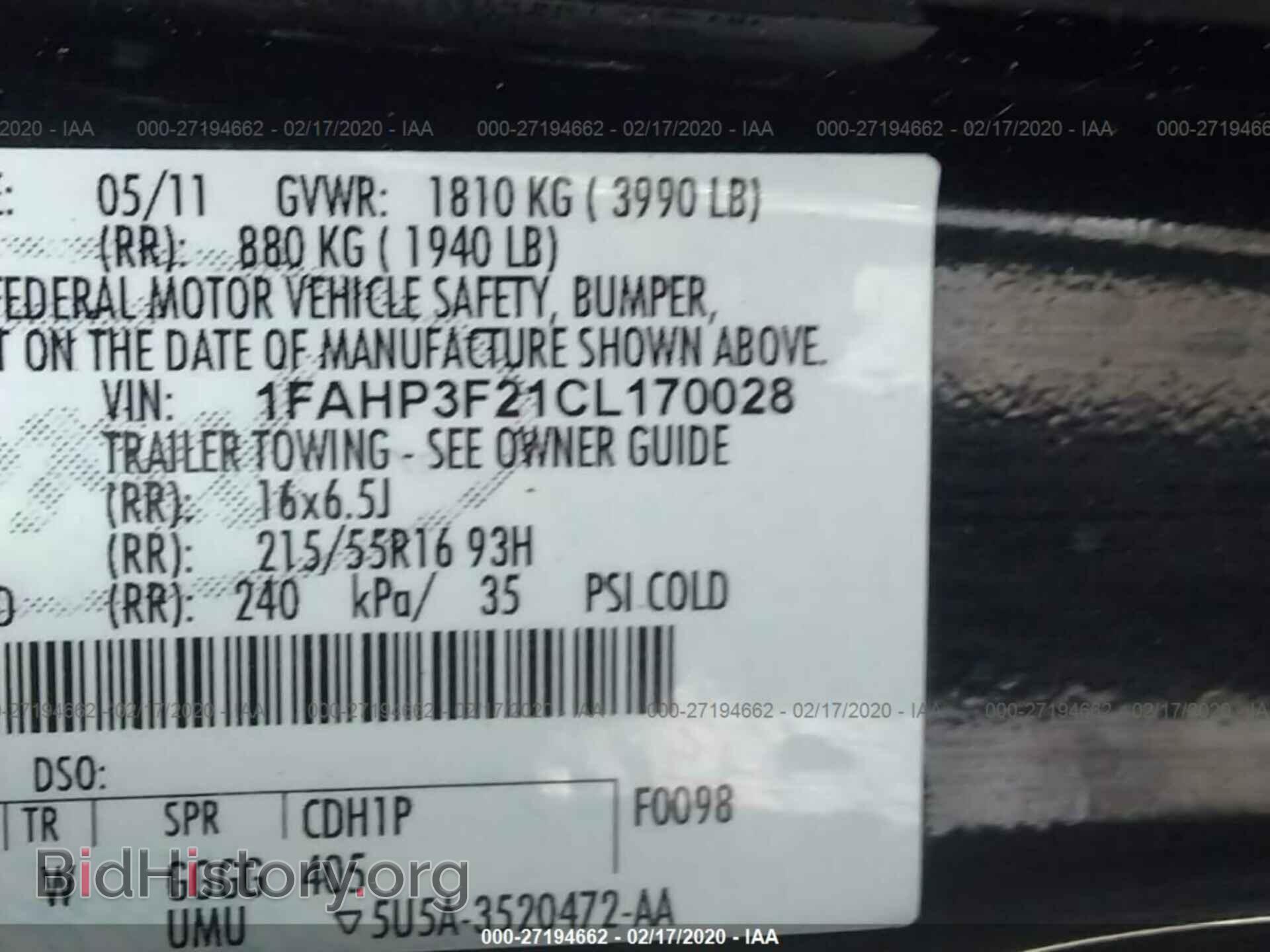 2012 FORD FOCUS - VIN: 1FAHP3F21CL170028 - Photo 9