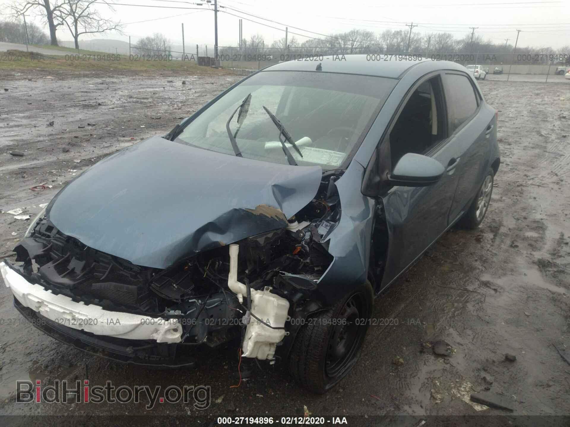 2014 MAZDA MAZDA2 - VIN: JM1DE1KZ5E0183875 - Фото 2