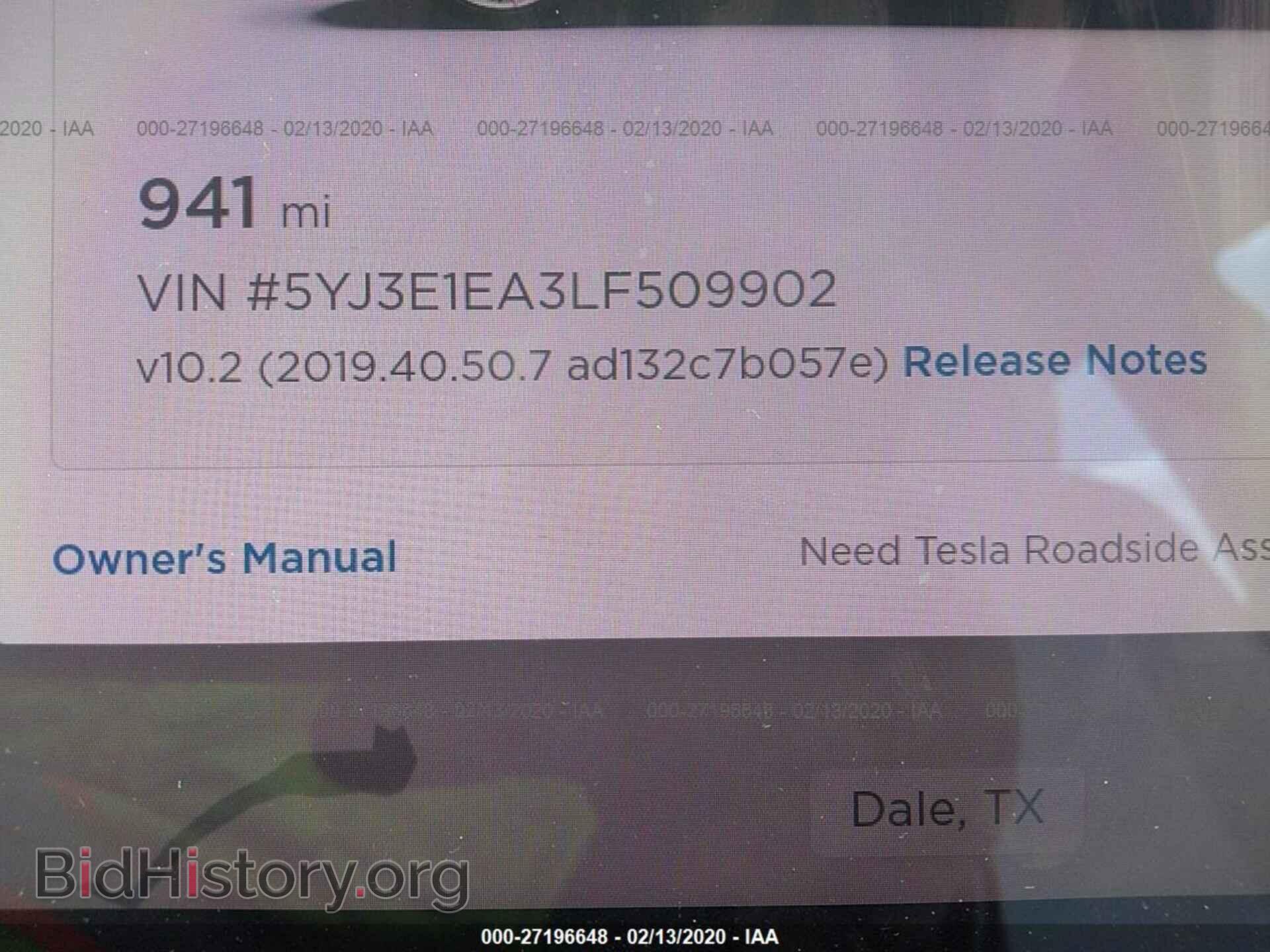 2020 TESLA MODEL 3 - VIN: 5YJ3E1EA3LF509902 - Photo 9