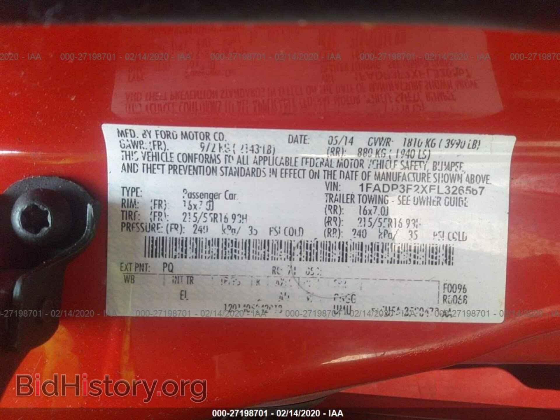 2014 FORD FOCUS - VIN: 1FADP3F2XEL326567 - Photo 9