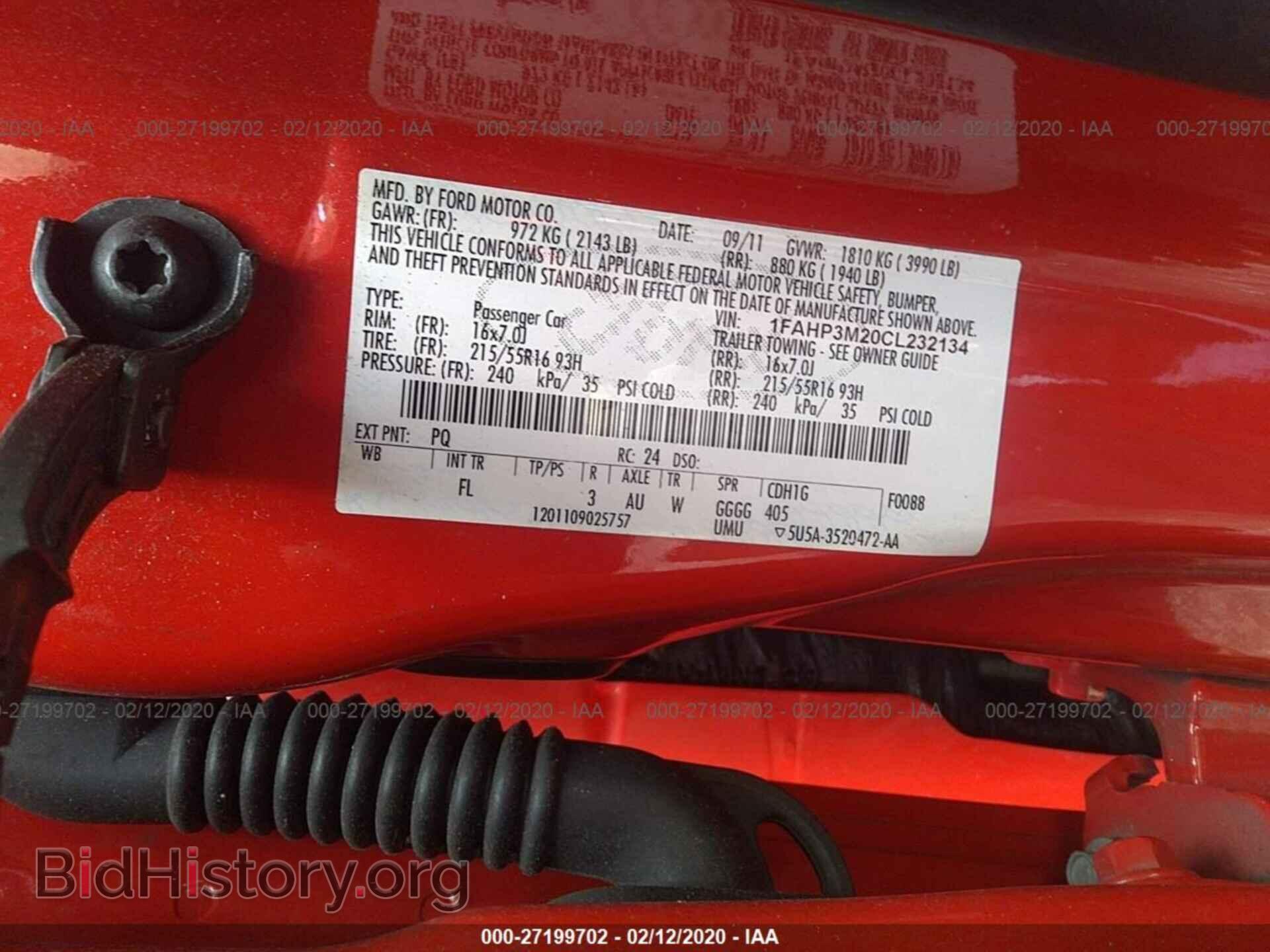 2012 FORD FOCUS - VIN: 1FAHP3M20CL232134 - Photo 9