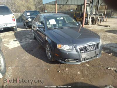 2008 Audi A4 2.0T, темно-синий — VIN WAUAF78E08A027276, IAAI
