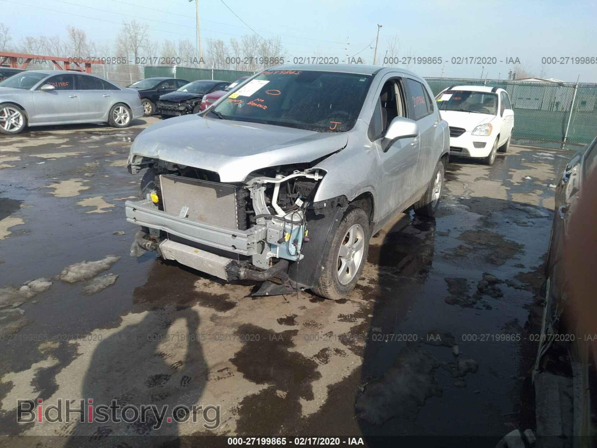 2016 CHEVROLET TRAX - VIN: KL7CJNSBXGB614233 - Фото 2