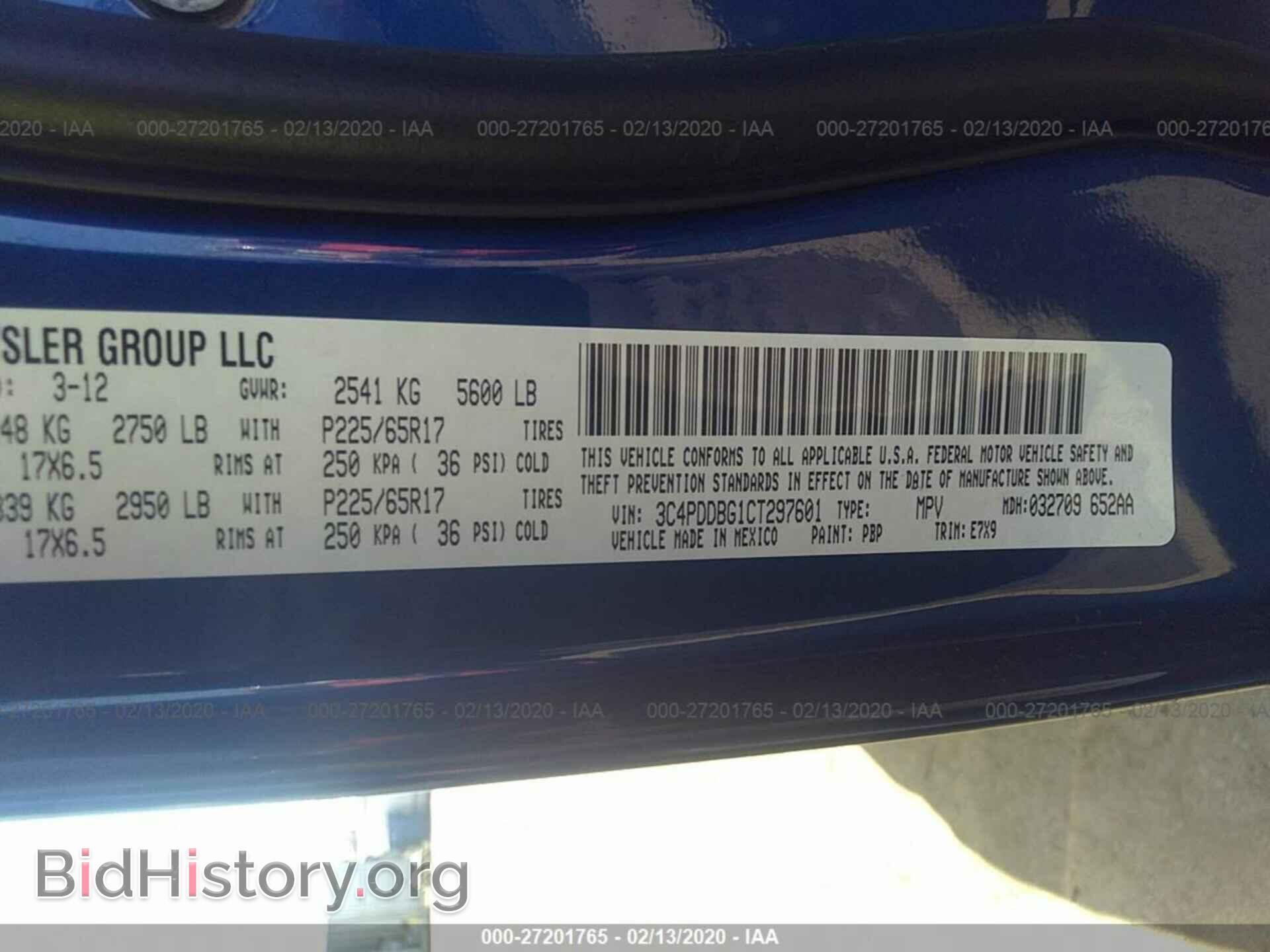 2012 DODGE JOURNEY - VIN: 3C4PDDBG1CT297601 - Фото 9