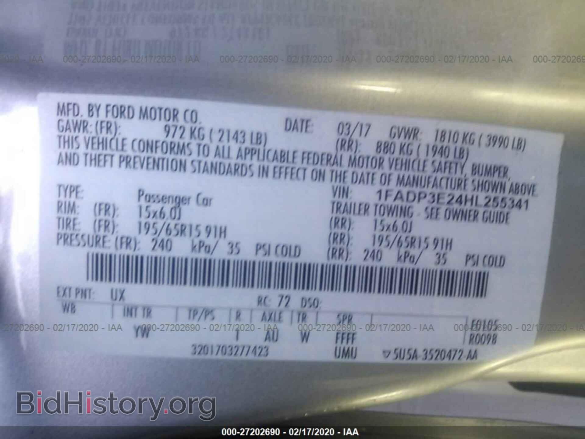 2017 FORD FOCUS - VIN: 1FADP3E24HL255341 - Photo 9