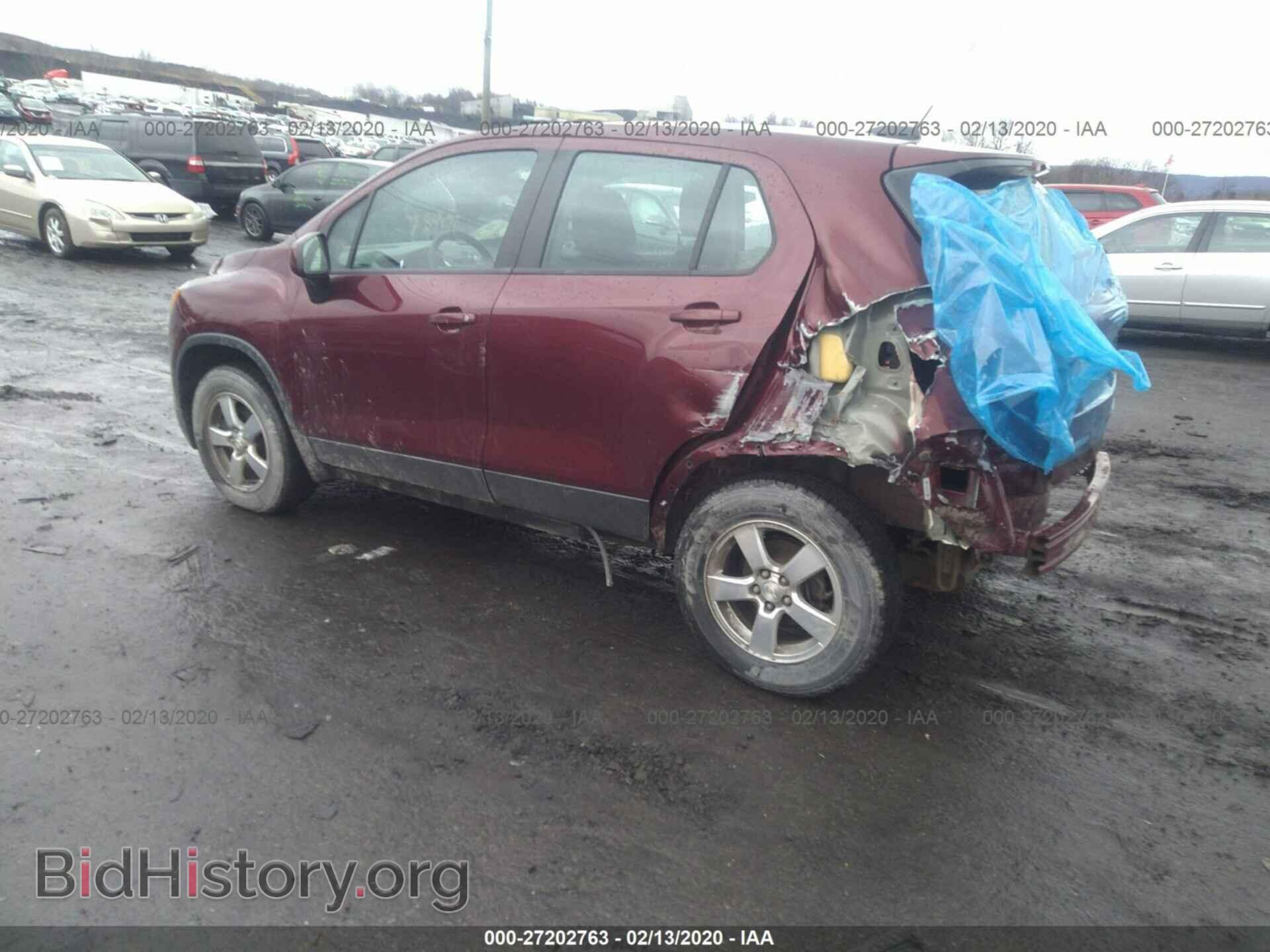 2016 CHEVROLET TRAX - VIN: 3GNCJNSB4GL247757 - Фото 3
