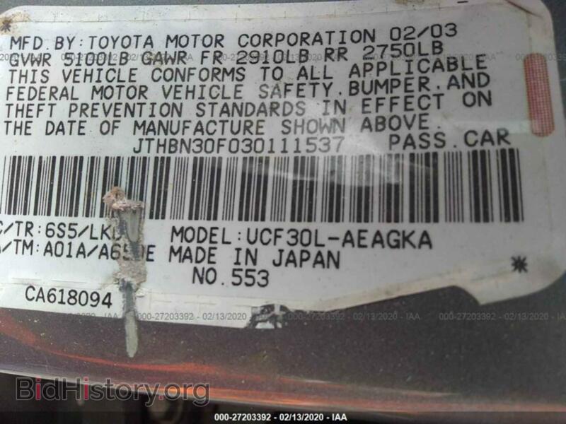 2003 Lexus LS (VIN JTHBN30F030111537) — photo 9 of 10