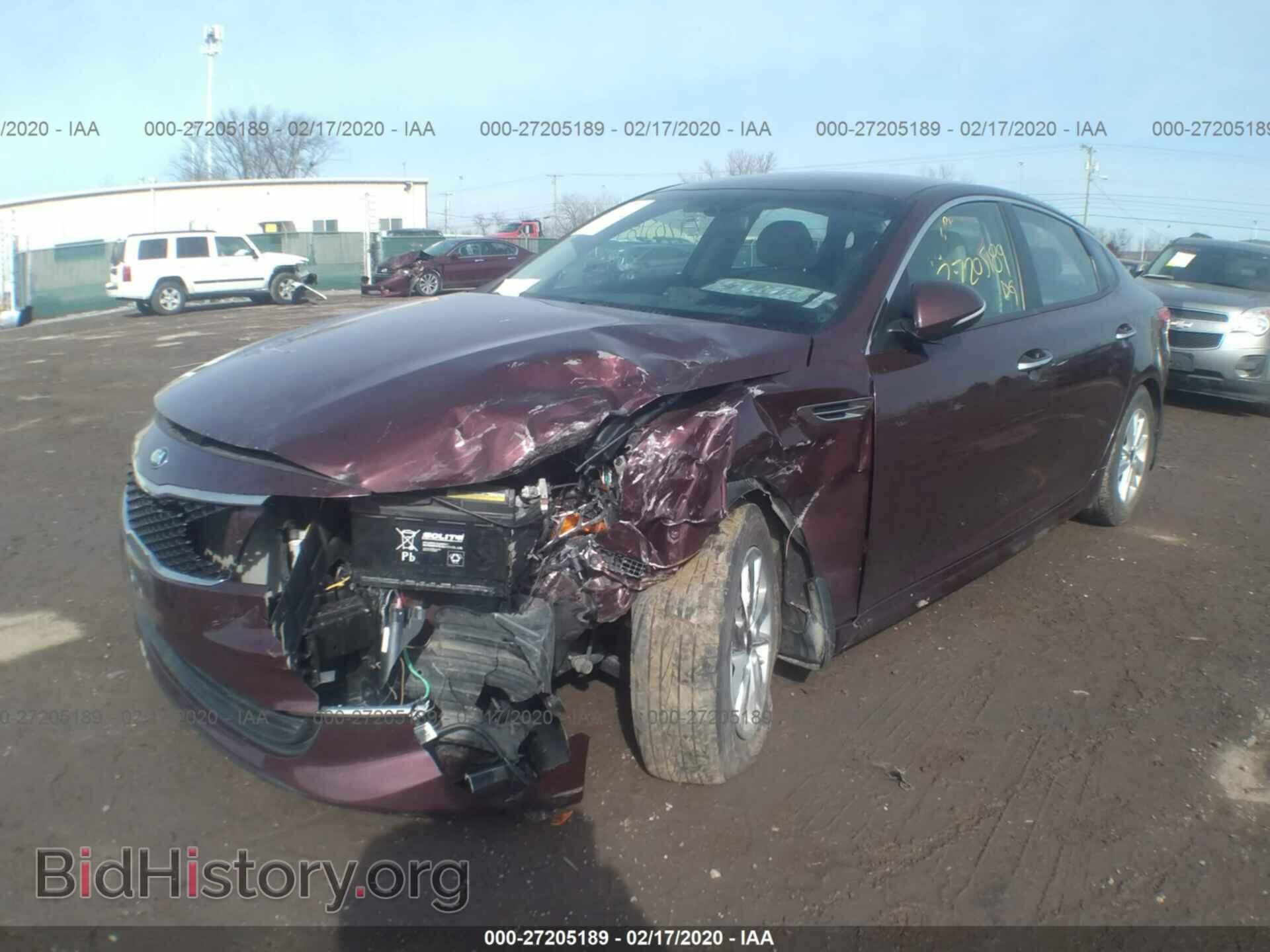 2016 KIA OPTIMA - VIN: 5XXGT4L32GG112214 - Фото 2