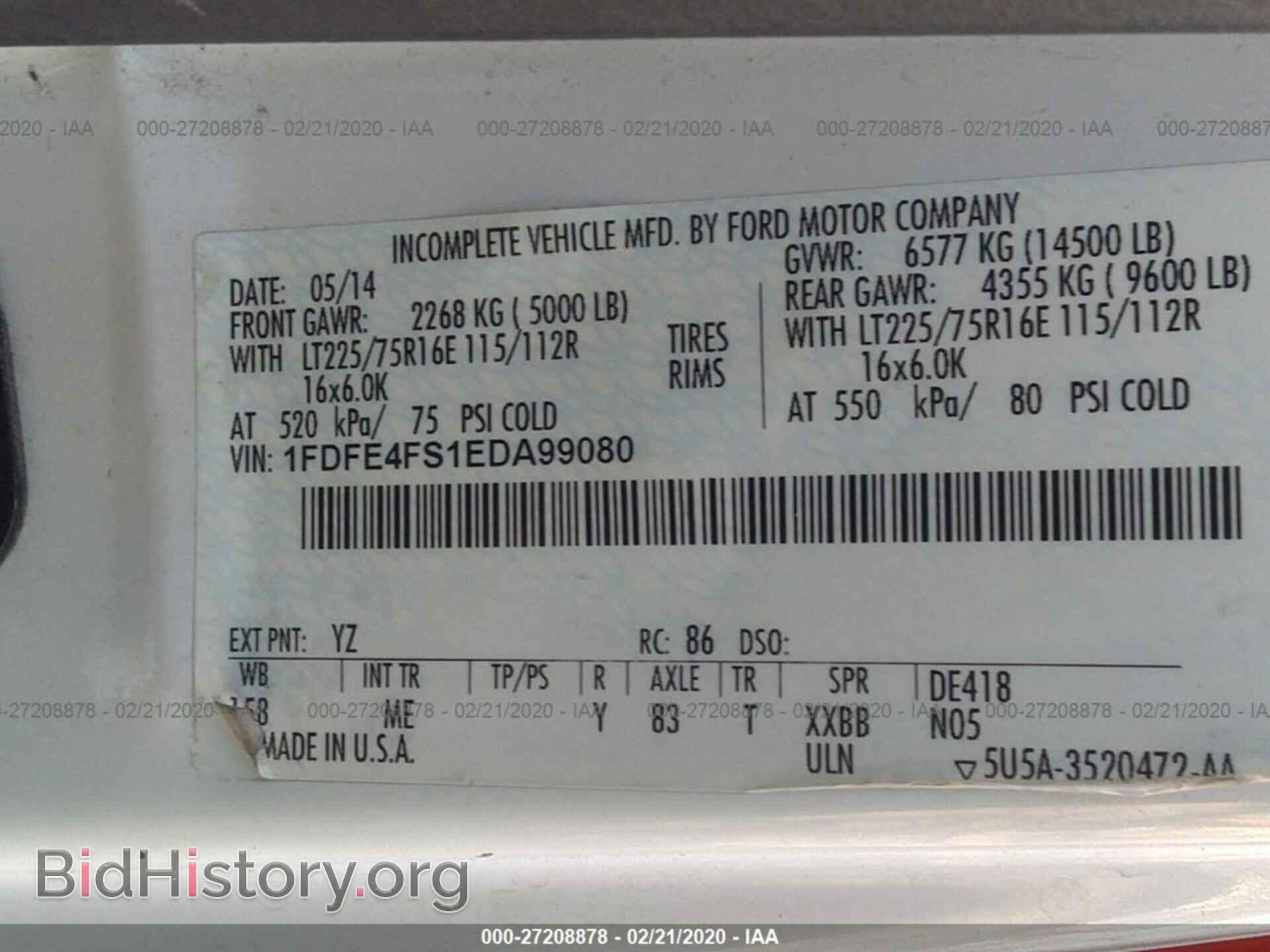 2014 FORD ECONOLINE - VIN: 1FDFE4FS1EDA99080 - Photo 9