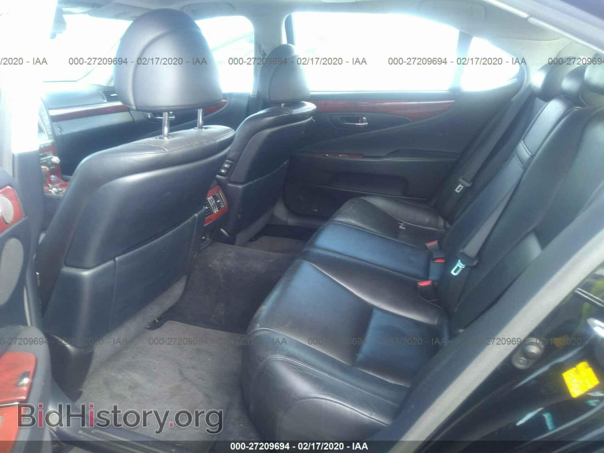 2011 LEXUS LS - VIN: JTHDL5EFXB5003348 - Фото 8